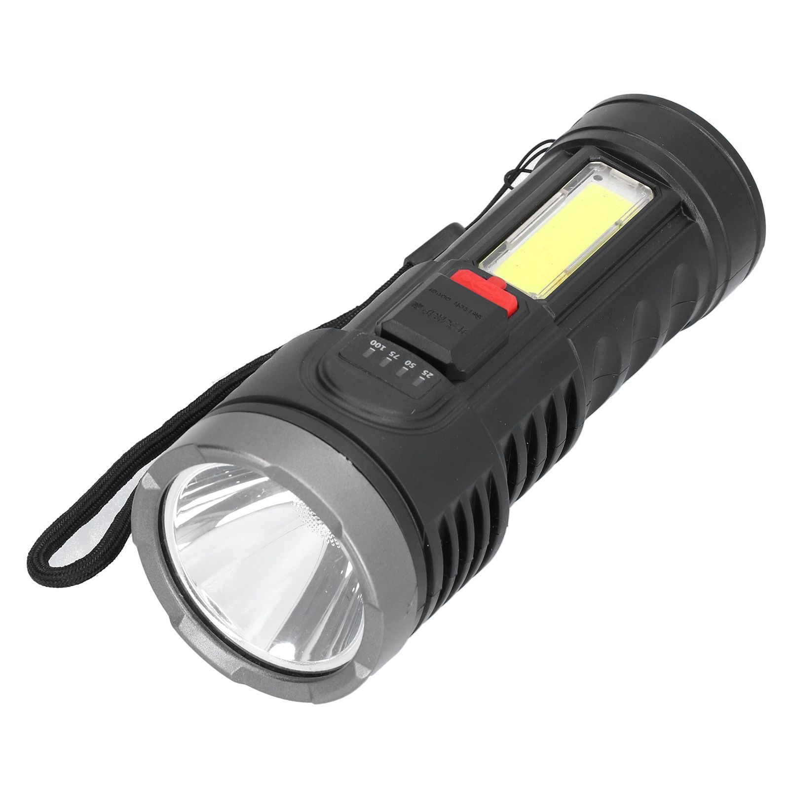 Strong Light Flashlight USB Rechargeable Portable Flashlight Multifunctional view 2
