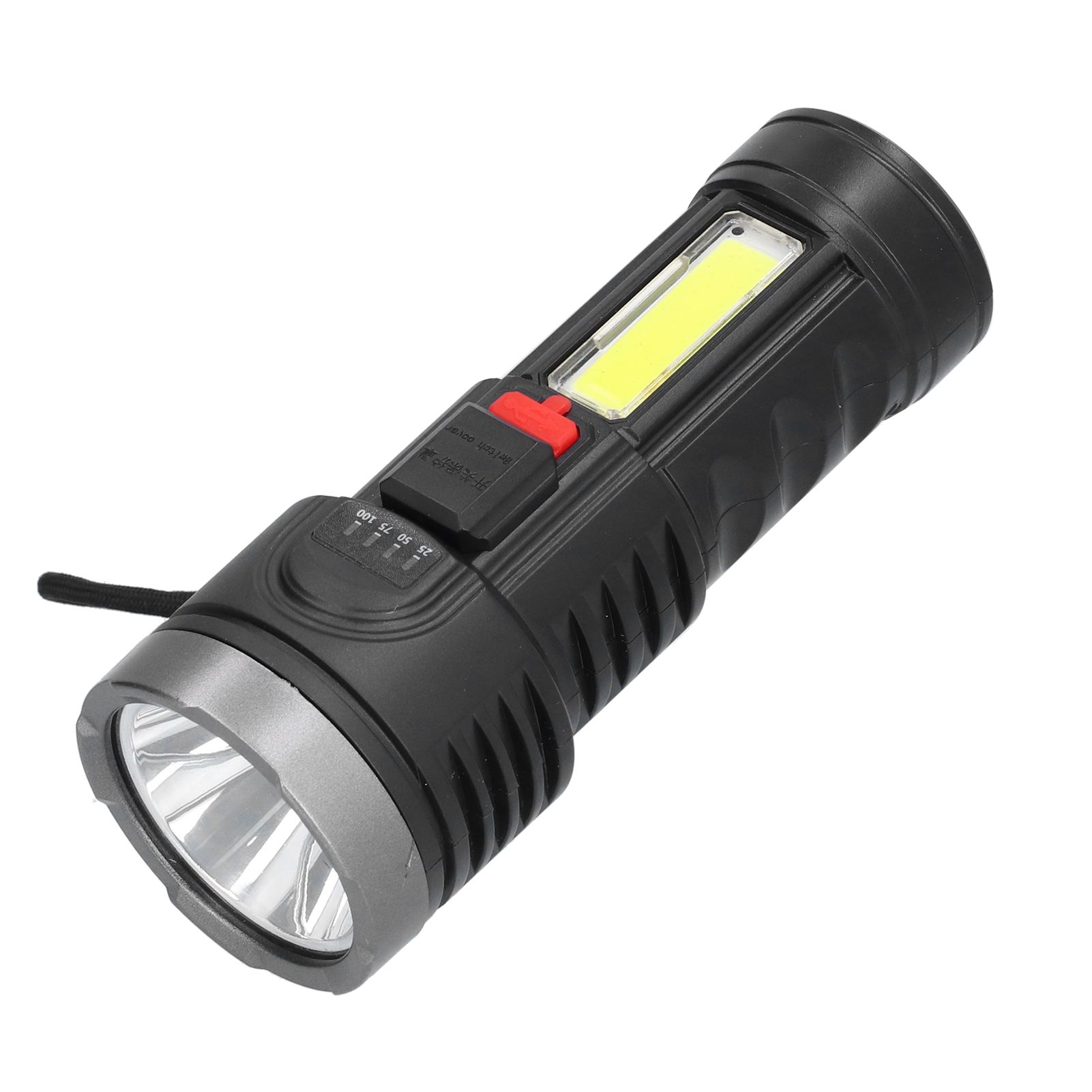 Strong Light Flashlight USB Rechargeable Portable Flashlight Multifunctional view 3