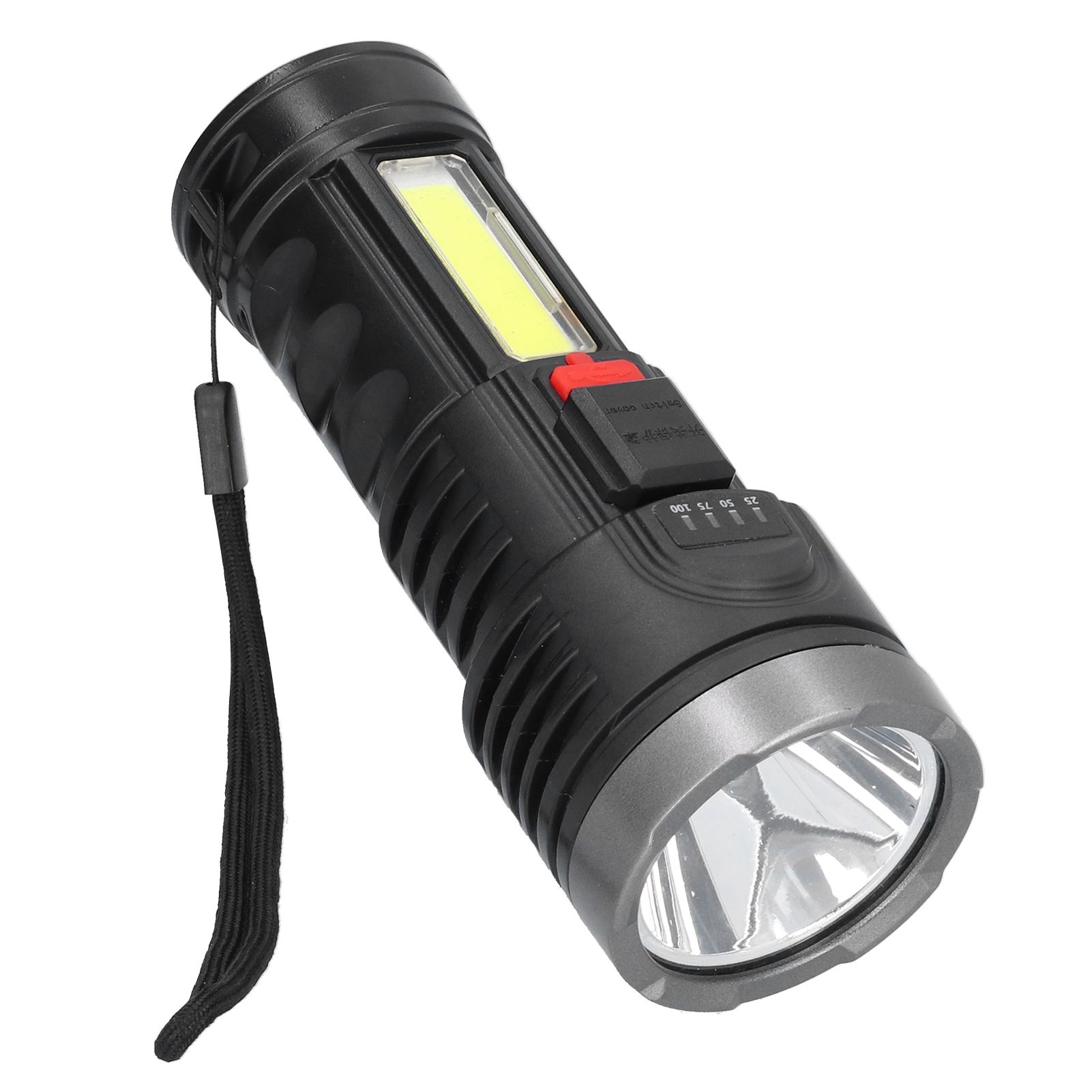 Strong Light Flashlight USB Rechargeable Portable Flashlight Multifunctional view 4