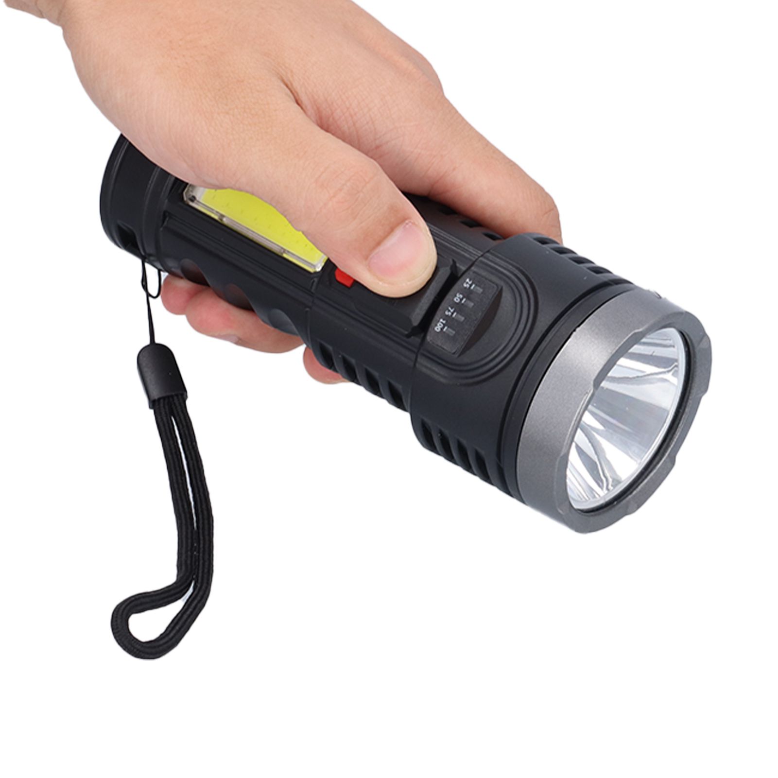 Strong Light Flashlight USB Rechargeable Portable Flashlight Multifunctional view 6