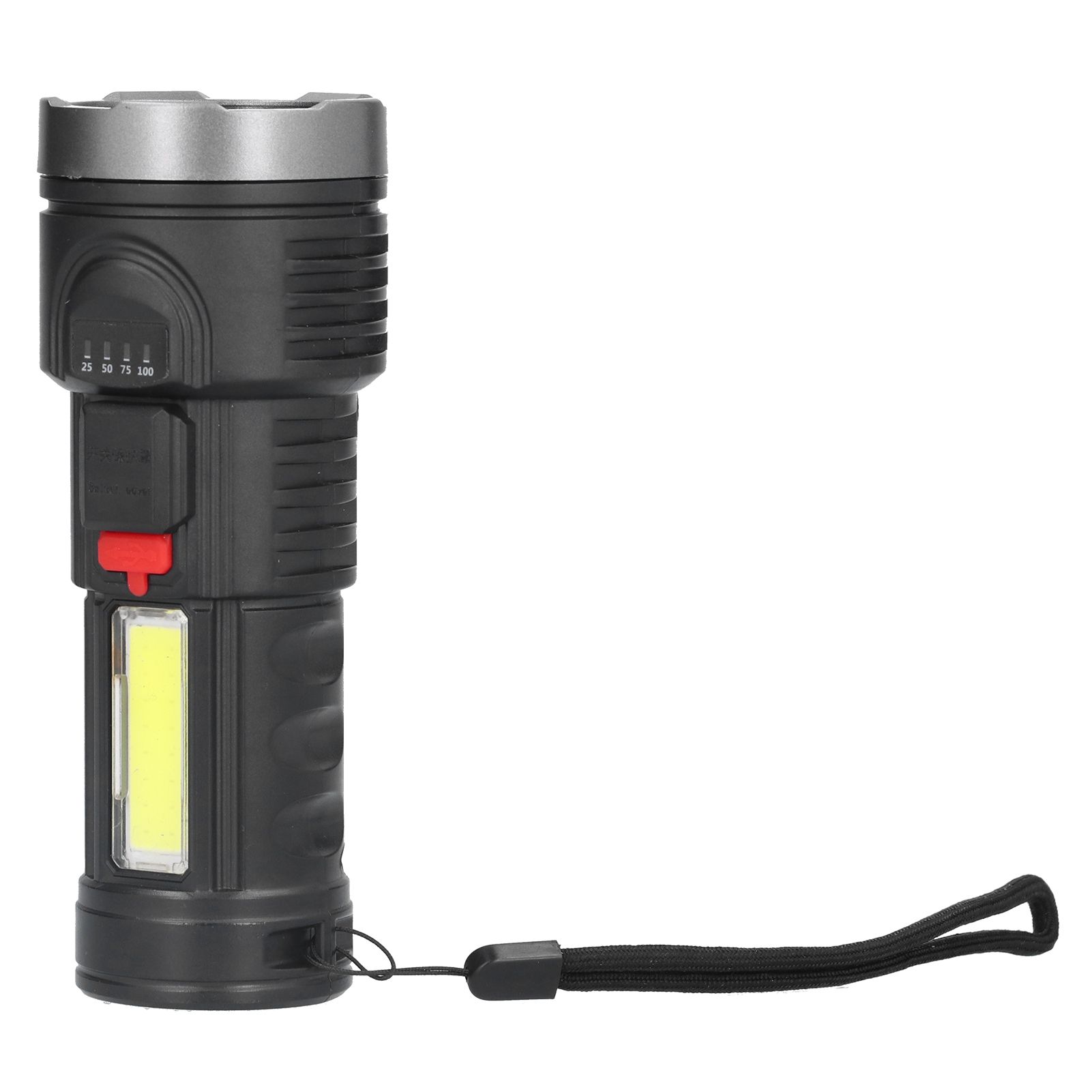 Strong Light Flashlight USB Rechargeable Portable Flashlight Multifunctional view 7