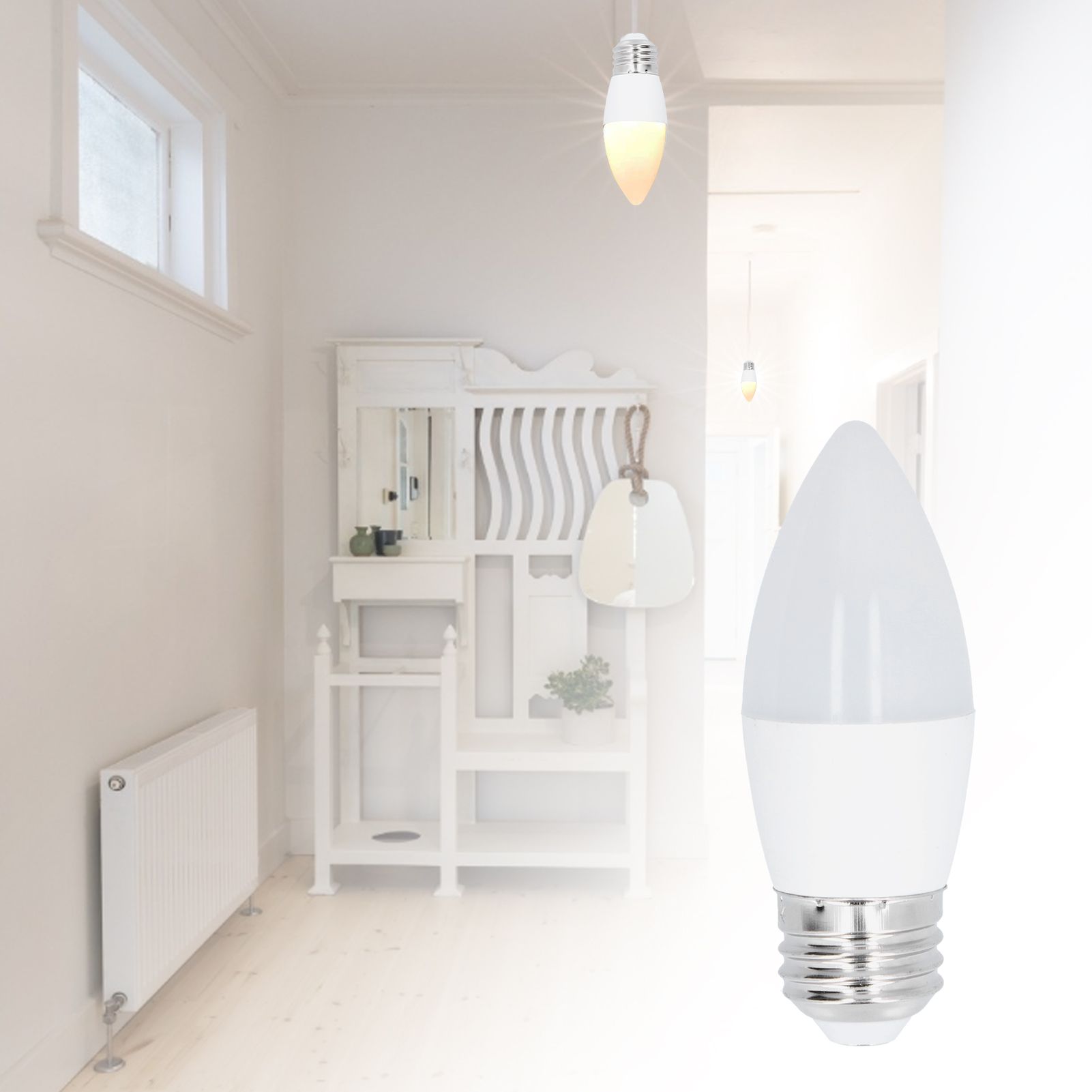 2PCS E26/E27 LED Light Bulbs Light Control Induction Bulb 5W 500LM for Ceiling view 11