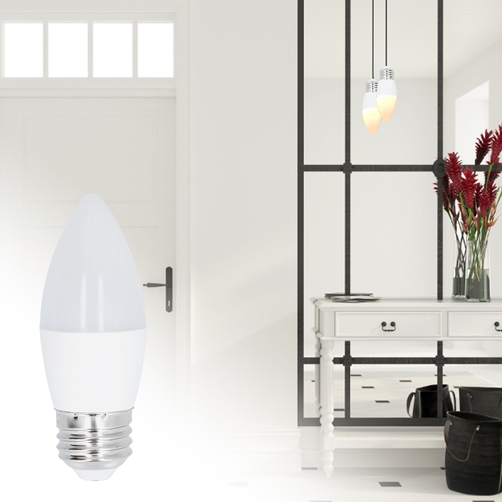 2PCS E26/E27 LED Light Bulbs Light Control Induction Bulb 5W 500LM for Ceiling view 12