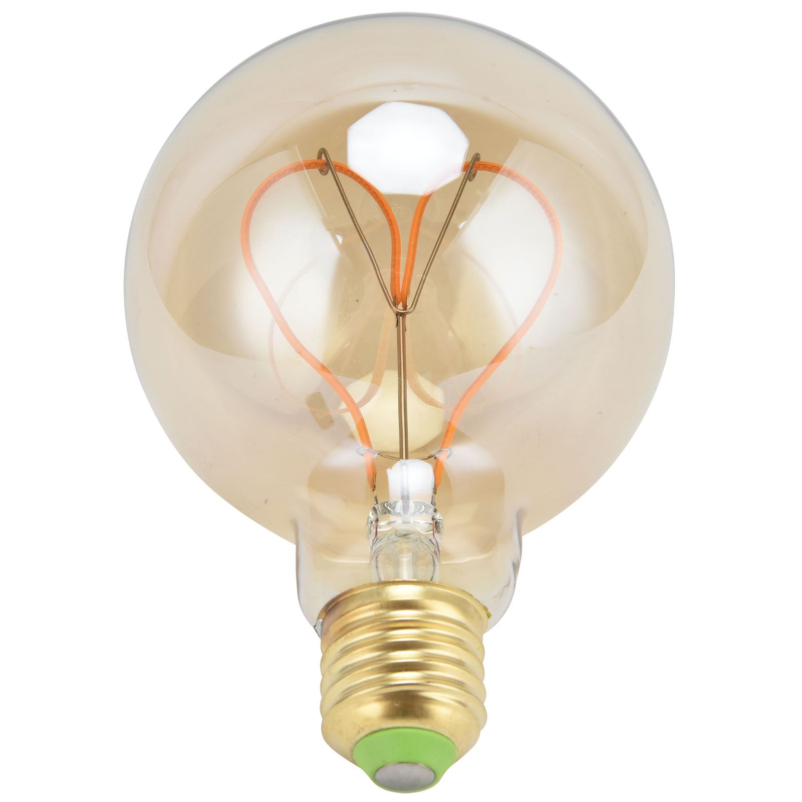 G95 Heart Shaped LED Retro Bulb E27 Dimmable Vintage Light Bulb 110V 4W for view 5