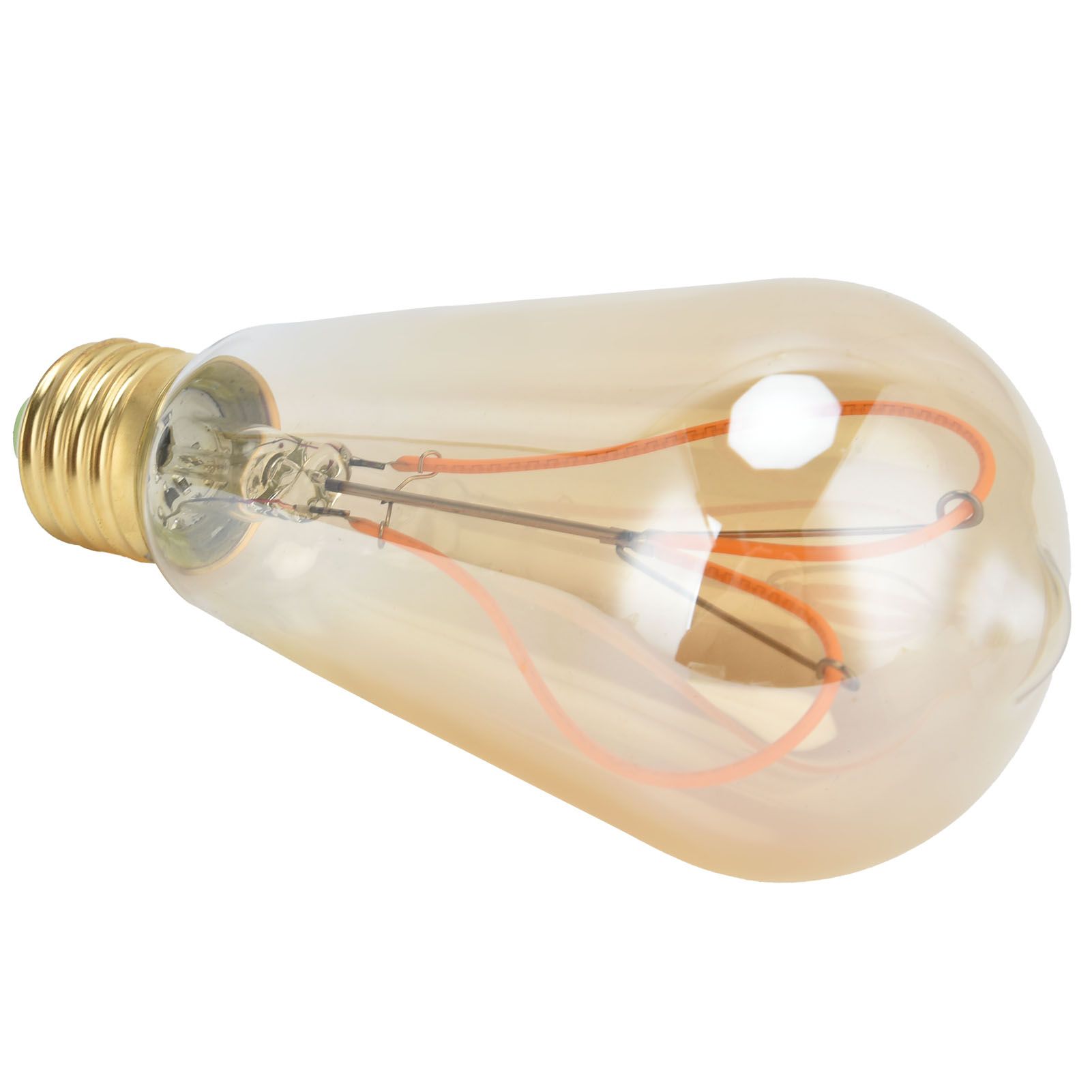 LED Bulb Love Heart Peach Heart Filament Antique Lamp Retro Bulb 110V E27 Lamp view 4