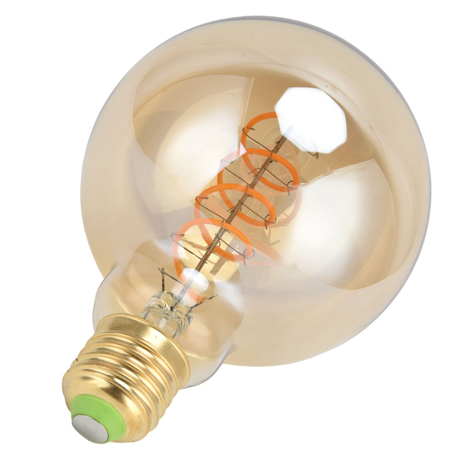 Light Bulb LED Dimmable Flexible Filament Single Spiral Retro E27 4W Warm view 6