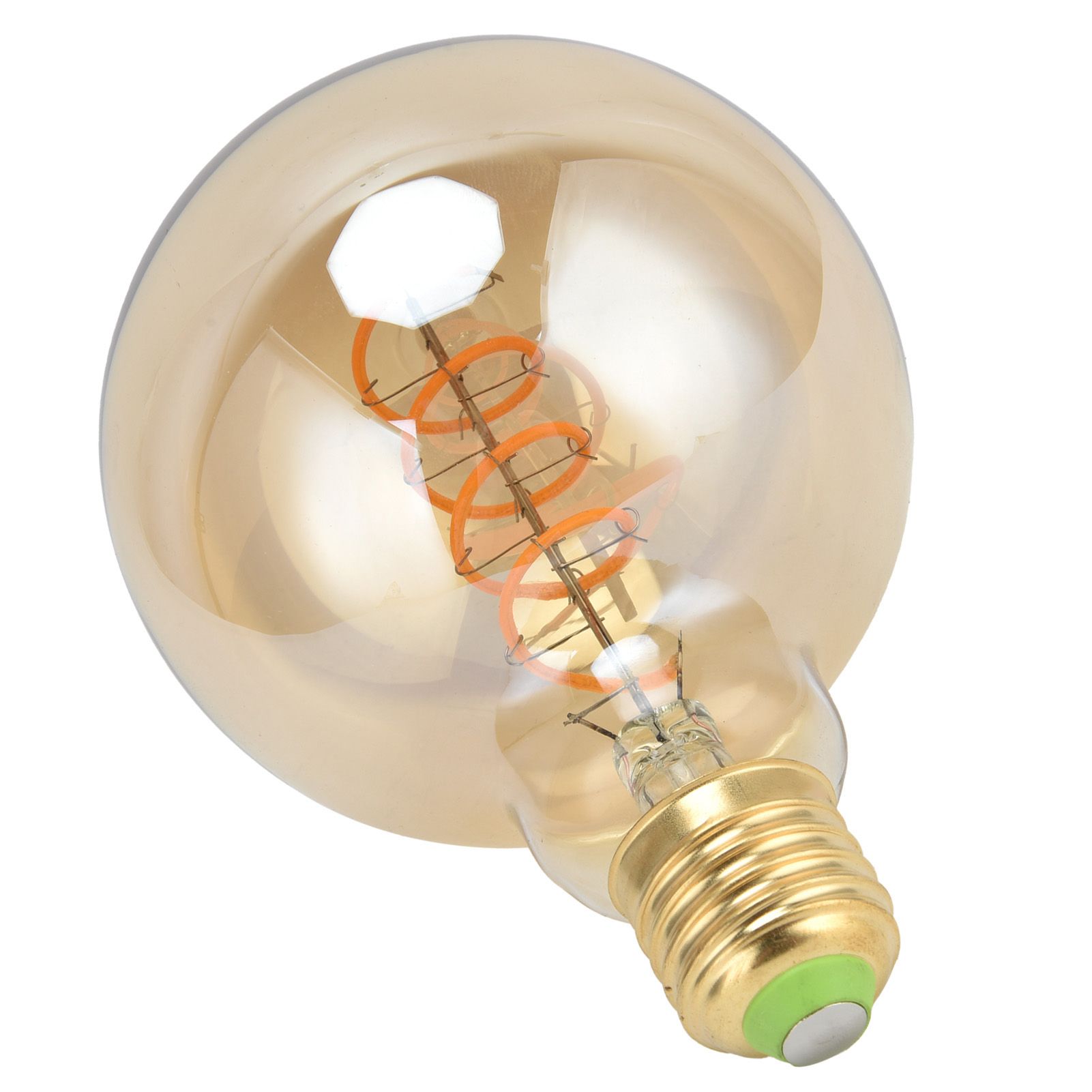 Light Bulb LED Dimmable Flexible Filament Single Spiral Retro E27 4W Warm view 7