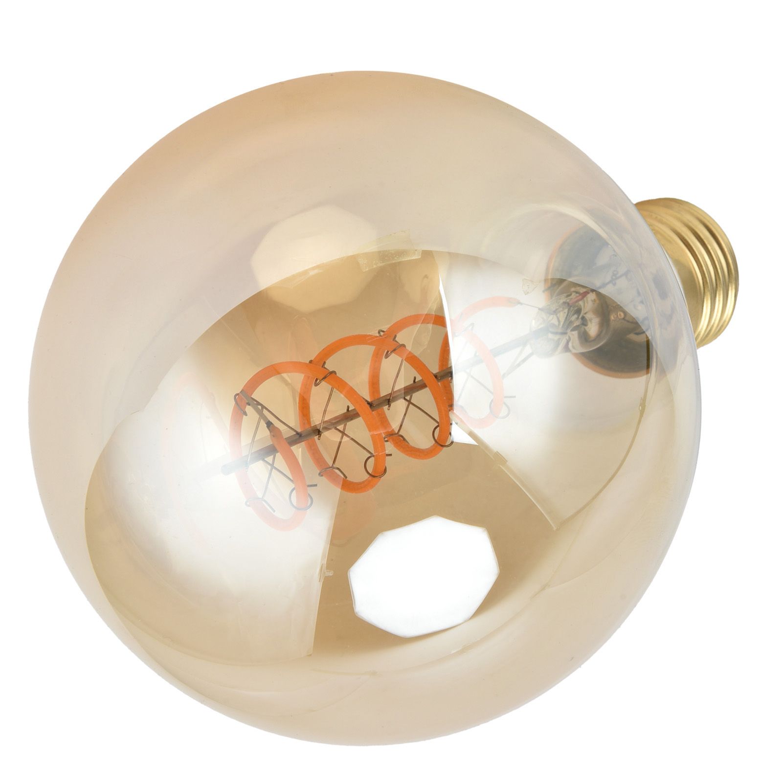 Light Bulb LED Dimmable Flexible Filament Single Spiral Retro E27 4W Warm view 9