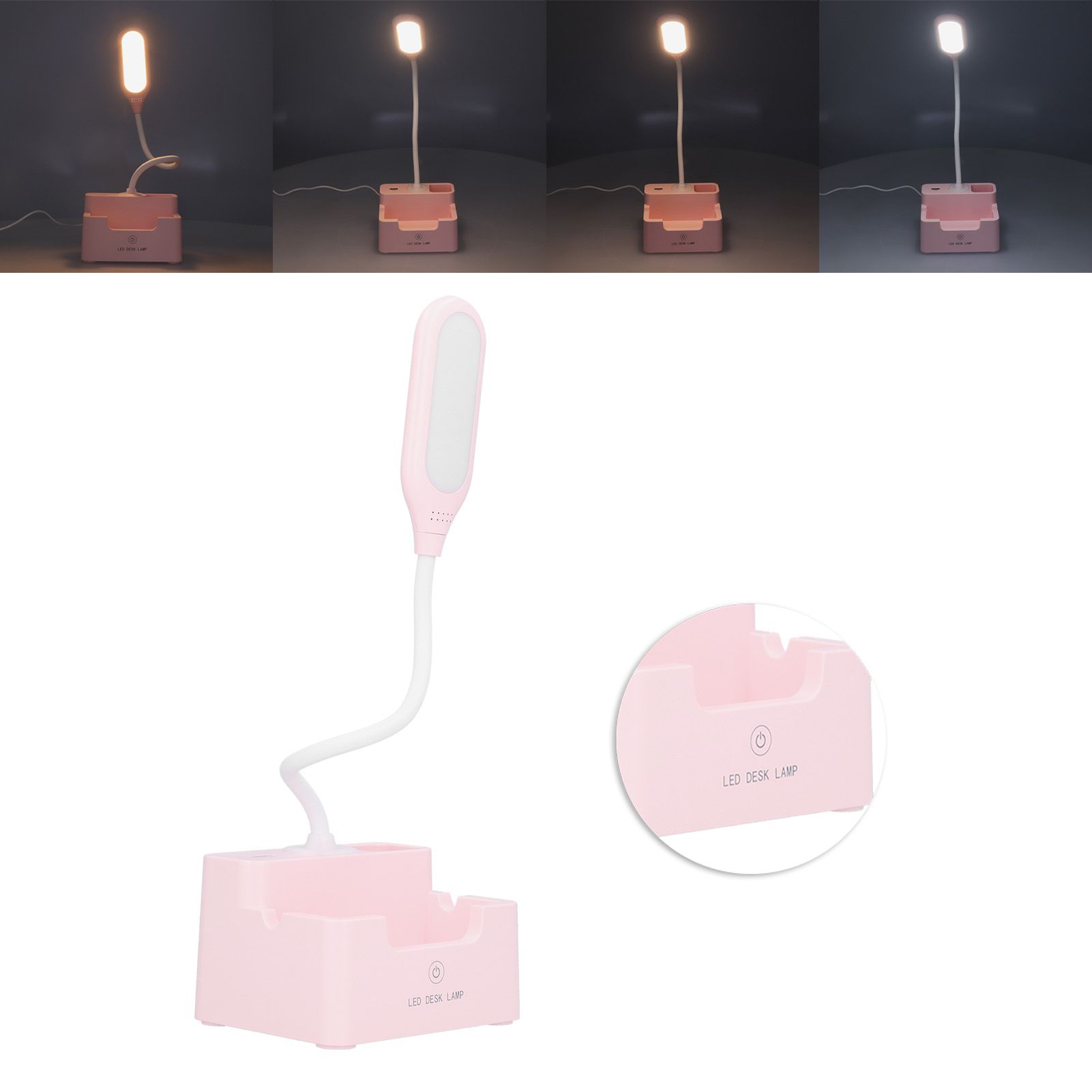 Eye Protection Desk Lamp Student Bedroom Book Light Touch Multifunctional Pen view 10