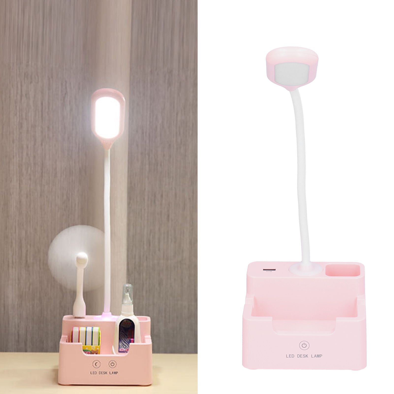 Eye Protection Desk Lamp Student Bedroom Book Light Touch Multifunctional Pen view 11