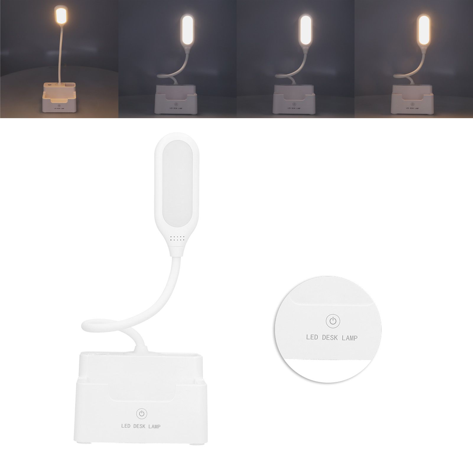 Eye Protection Desk Lamp Student Bedroom Book Light Touch Multifunctional Pen view 10