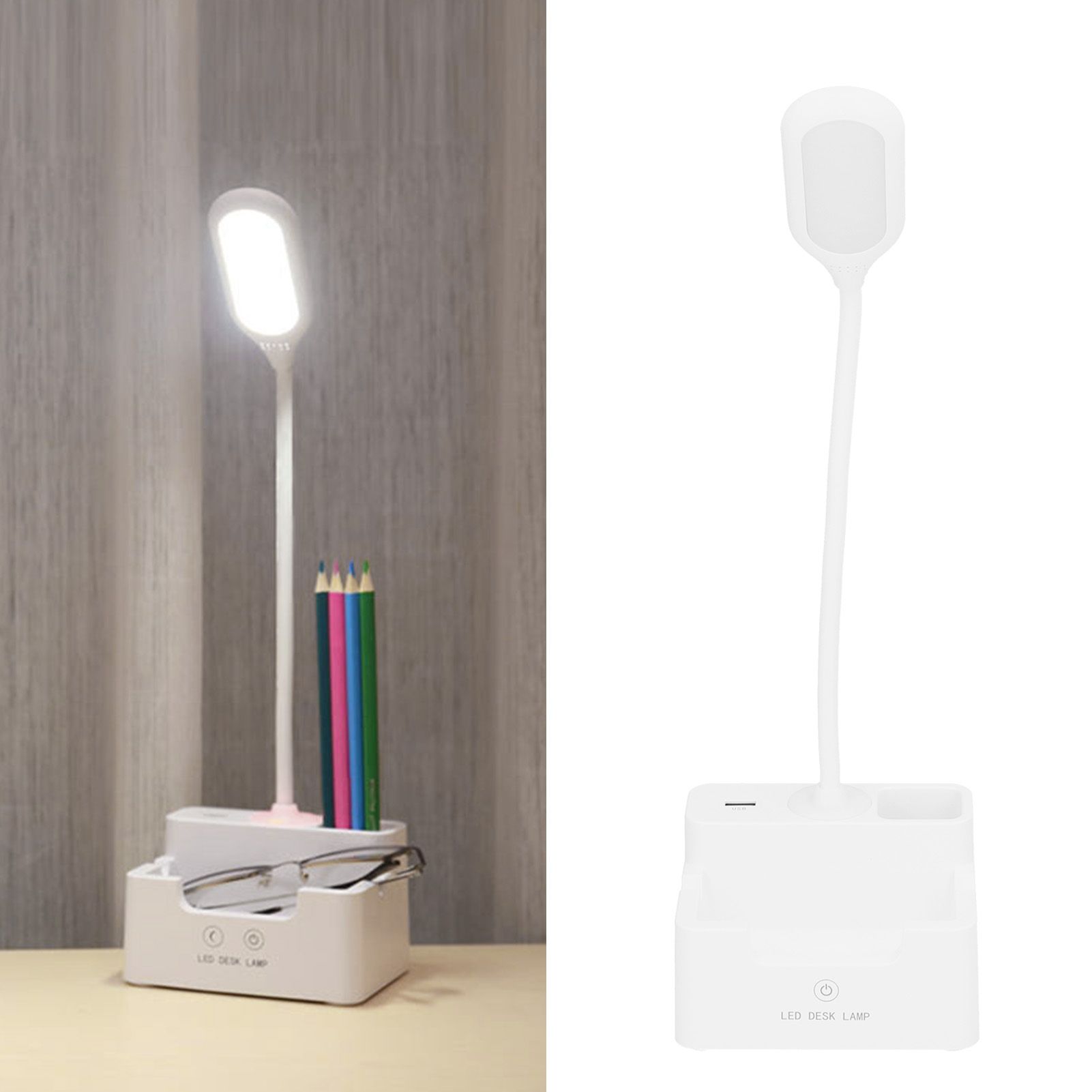 Eye Protection Desk Lamp Student Bedroom Book Light Touch Multifunctional Pen view 11