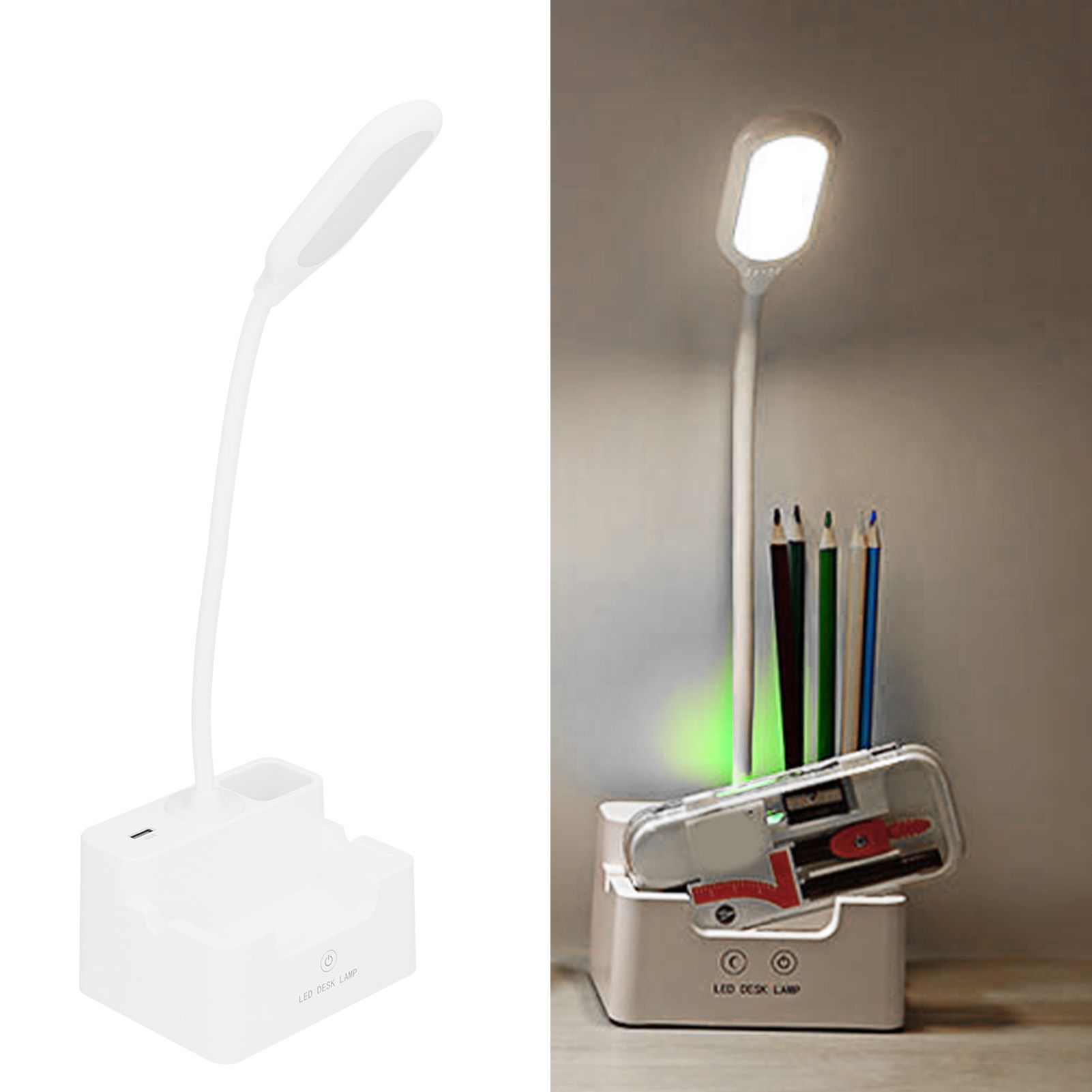 Eye Protection Desk Lamp Student Bedroom Book Light Touch Multifunctional Pen view 12