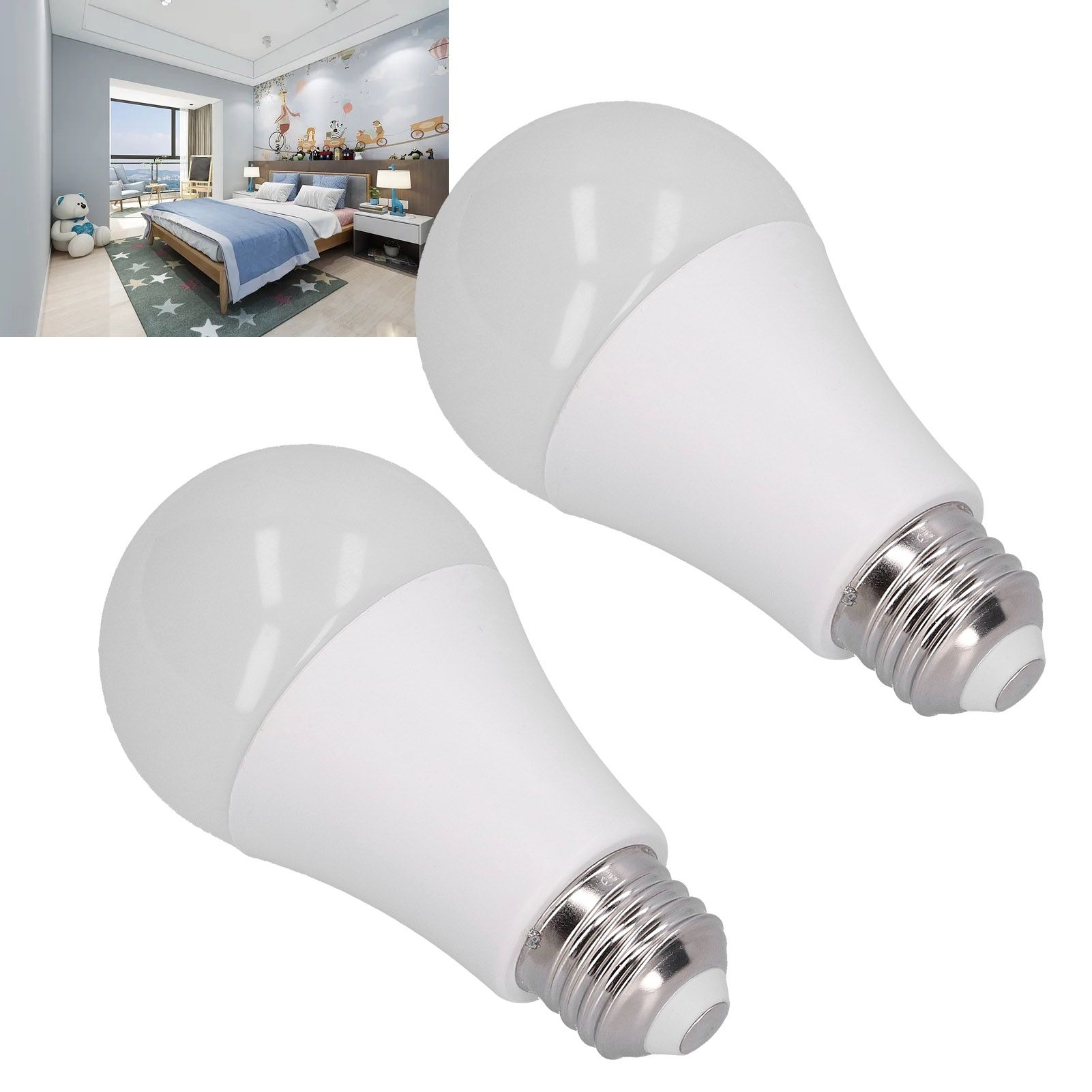 2Pcs E27 LED Light Bulb NonDimmable Energy Saving Lamp 13W/1560LM for Bedroom view 12