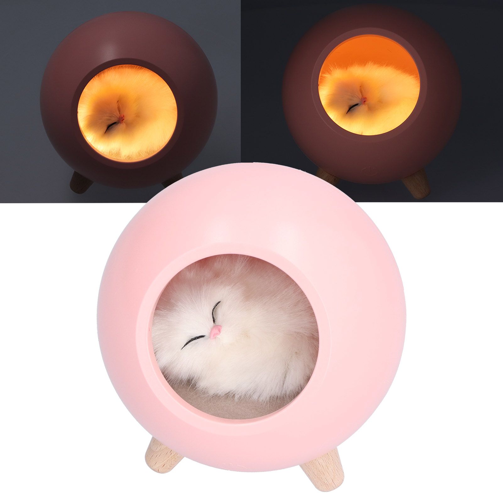 USB Atmosphere Lamp Children Girls Bedroom Bedside Cartoon LED Sleeping Night view 11