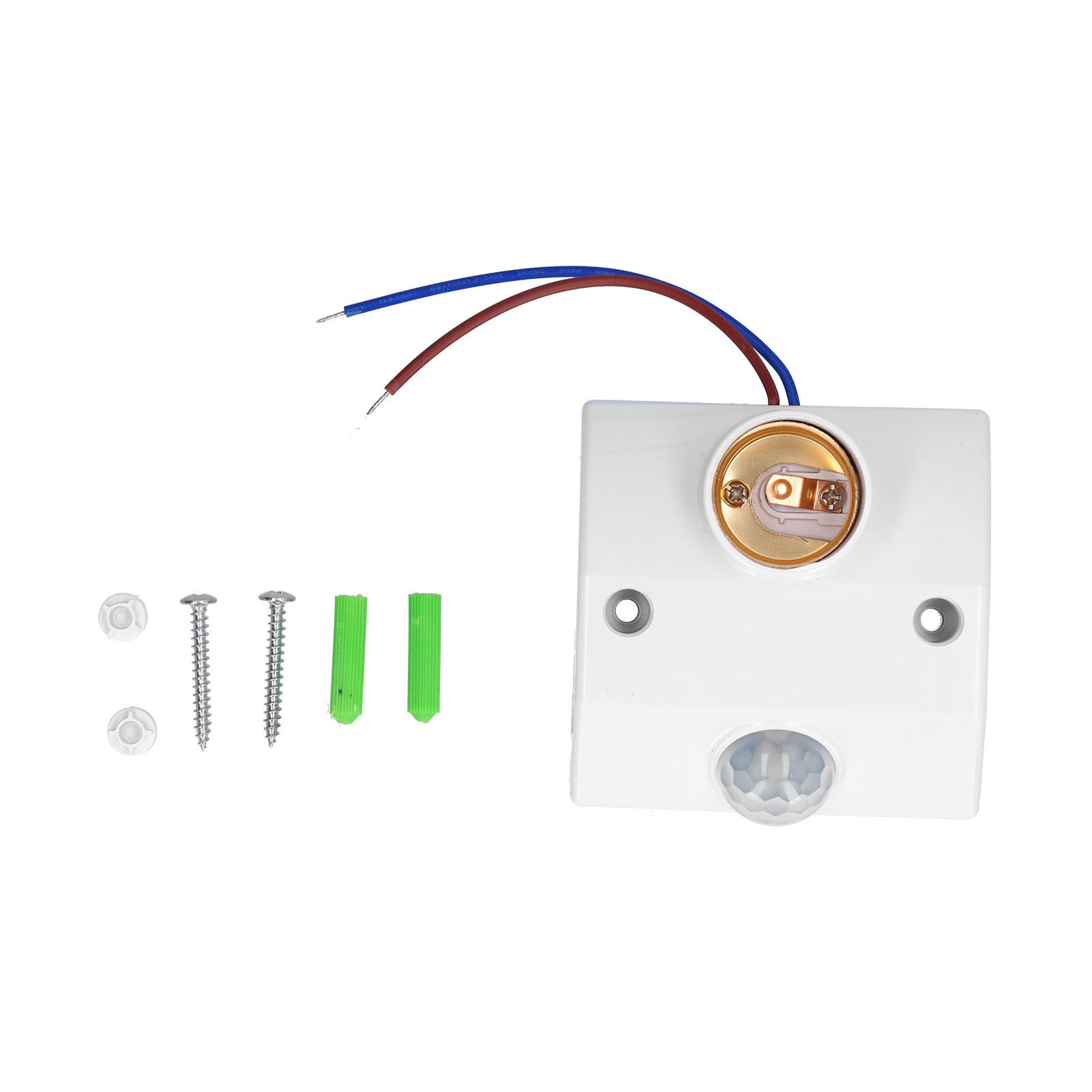 E27 Induction Lamp Holder Low Energy Body Infrared Sensing Bulb Holder 50W view 2