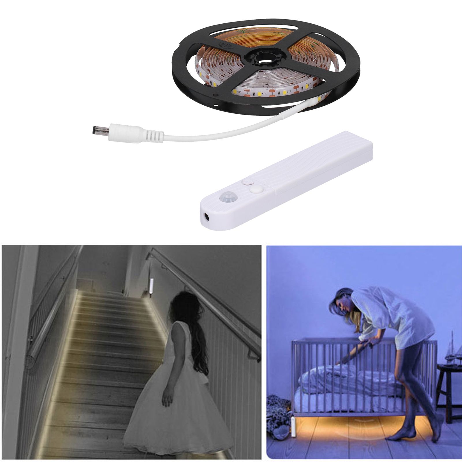 Radar Human Body Induction Light Strip 5V 3Meter 180LED Waterproof Cabinet view 11
