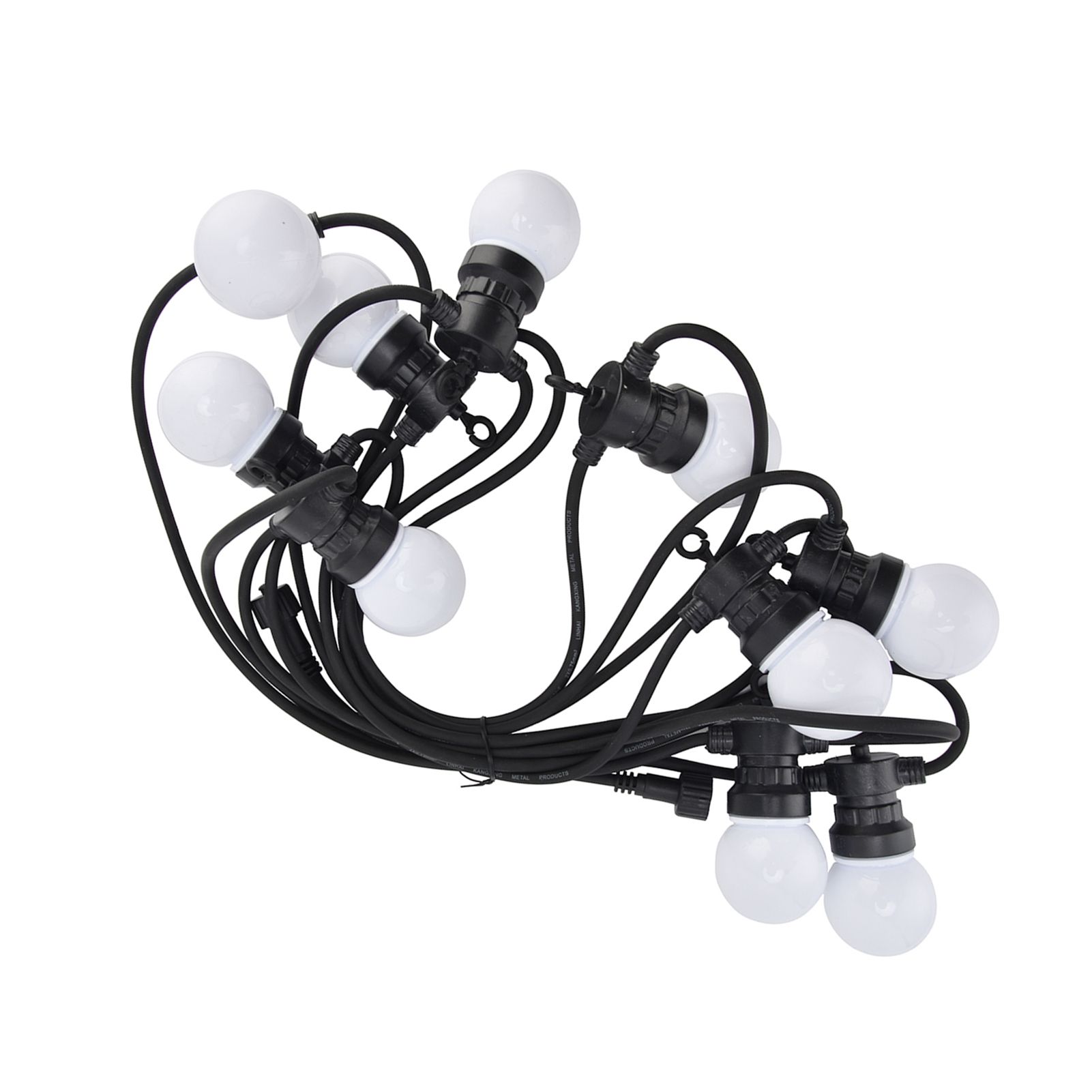 G50 Bulb String Light 5M 10LED White Globe Bulb Decorative Lamp for Outdoor view 6