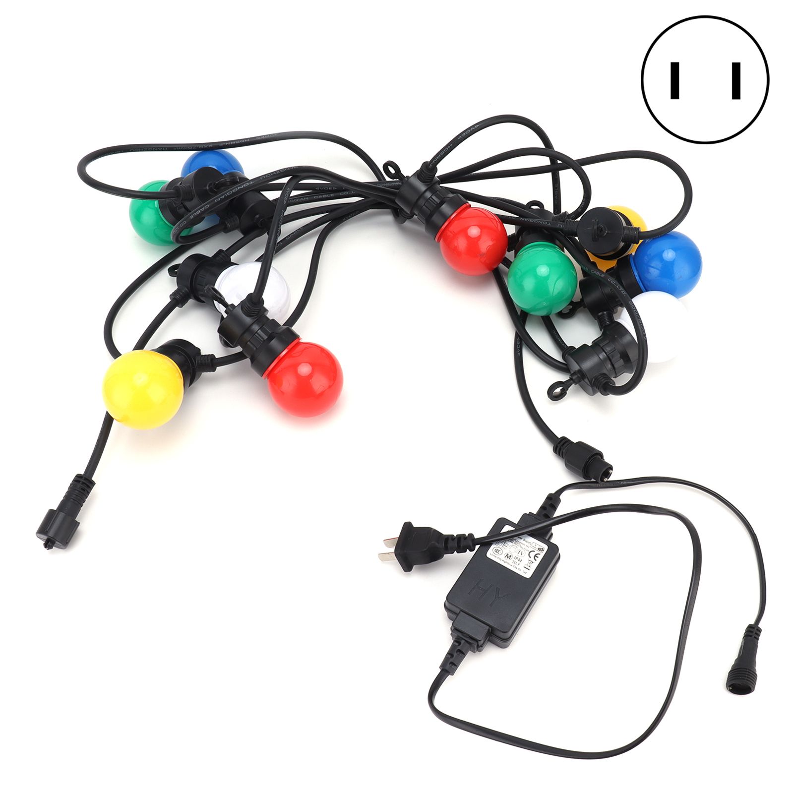 G50 Bulb String Light 5M 10LED Colorful Hanging RGB Globe Lights for Outdoor view 2