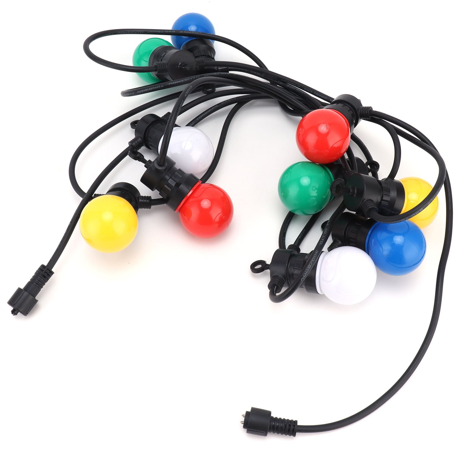 G50 Bulb String Light 5M 10LED Colorful Hanging RGB Globe Lights for Outdoor view 3