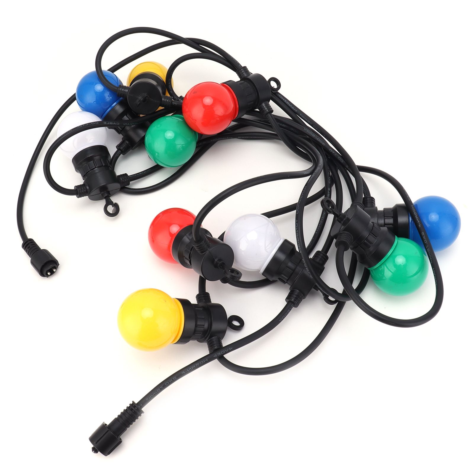 G50 Bulb String Light 5M 10LED Colorful Hanging RGB Globe Lights for Outdoor view 4