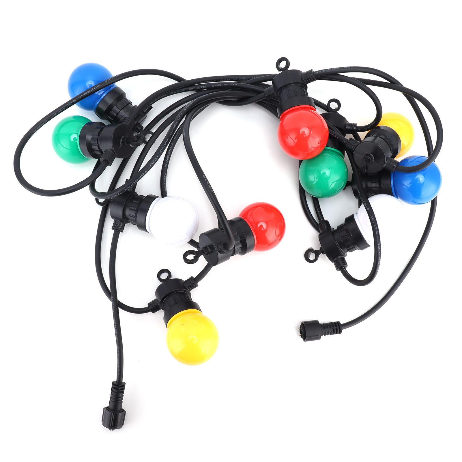 G50 Bulb String Light 5M 10LED Colorful Hanging RGB Globe Lights for Outdoor view 9