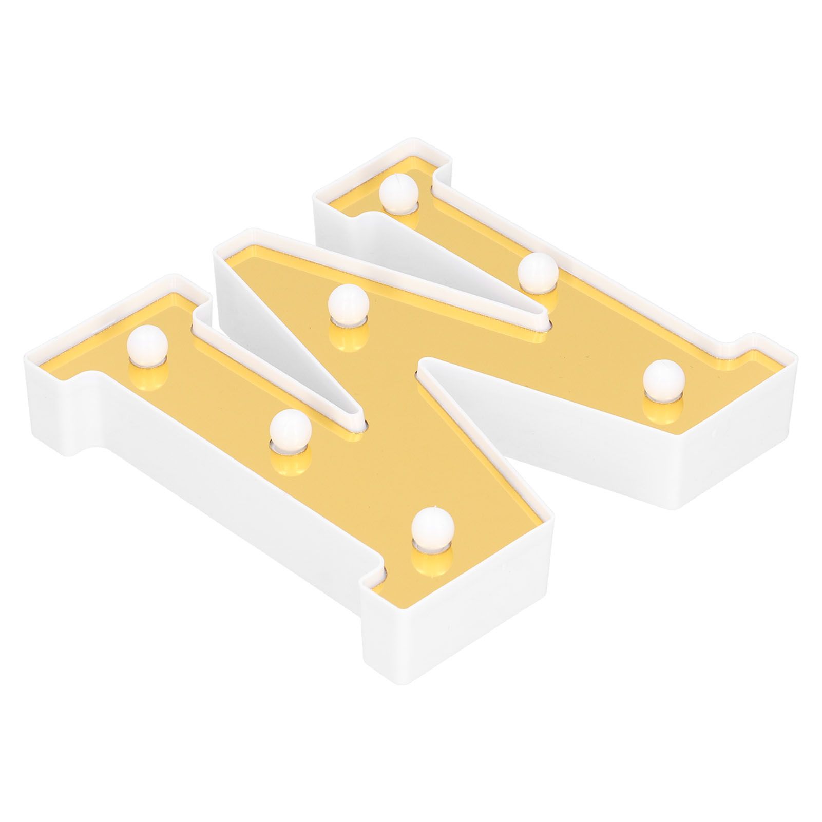 LED Decorative Lamp Gold MShape English Alphabet Light Home Indoor Lighting view 7