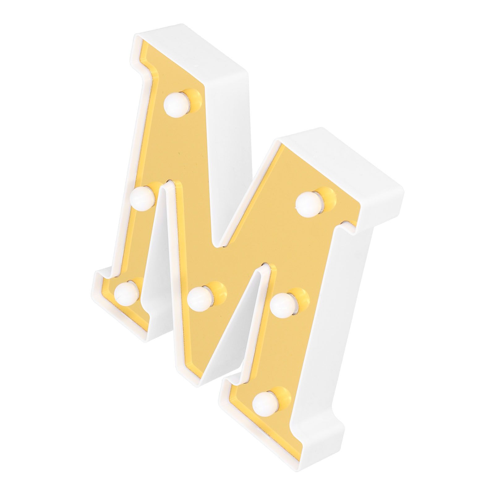 LED Decorative Lamp Gold MShape English Alphabet Light Home Indoor Lighting view 8