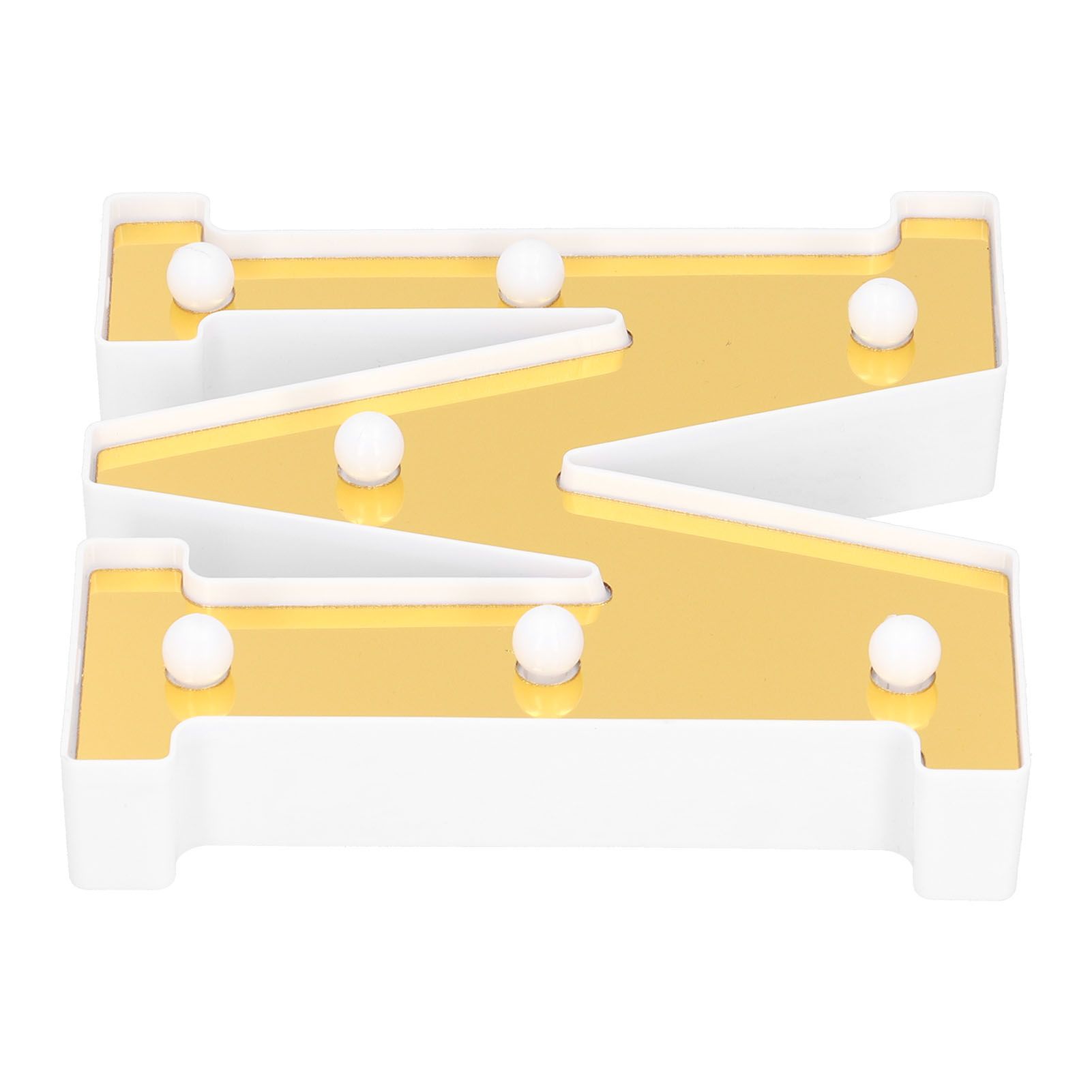 LED Decorative Lamp Gold MShape English Alphabet Light Home Indoor Lighting view 9