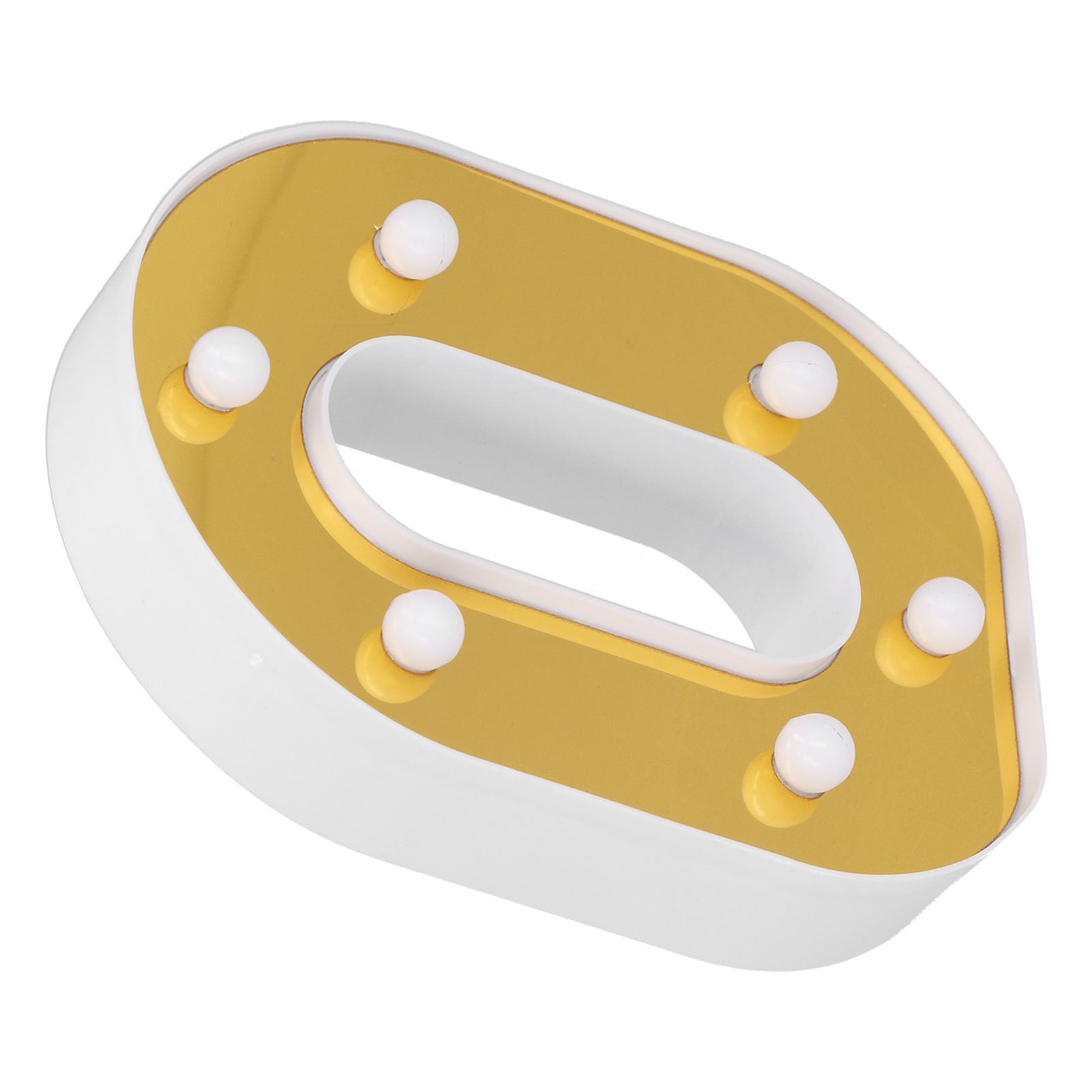 Gold Letter O Sign Lamp LED Alphabet Lamp for Bedroom Wedding Birthday Party view 10