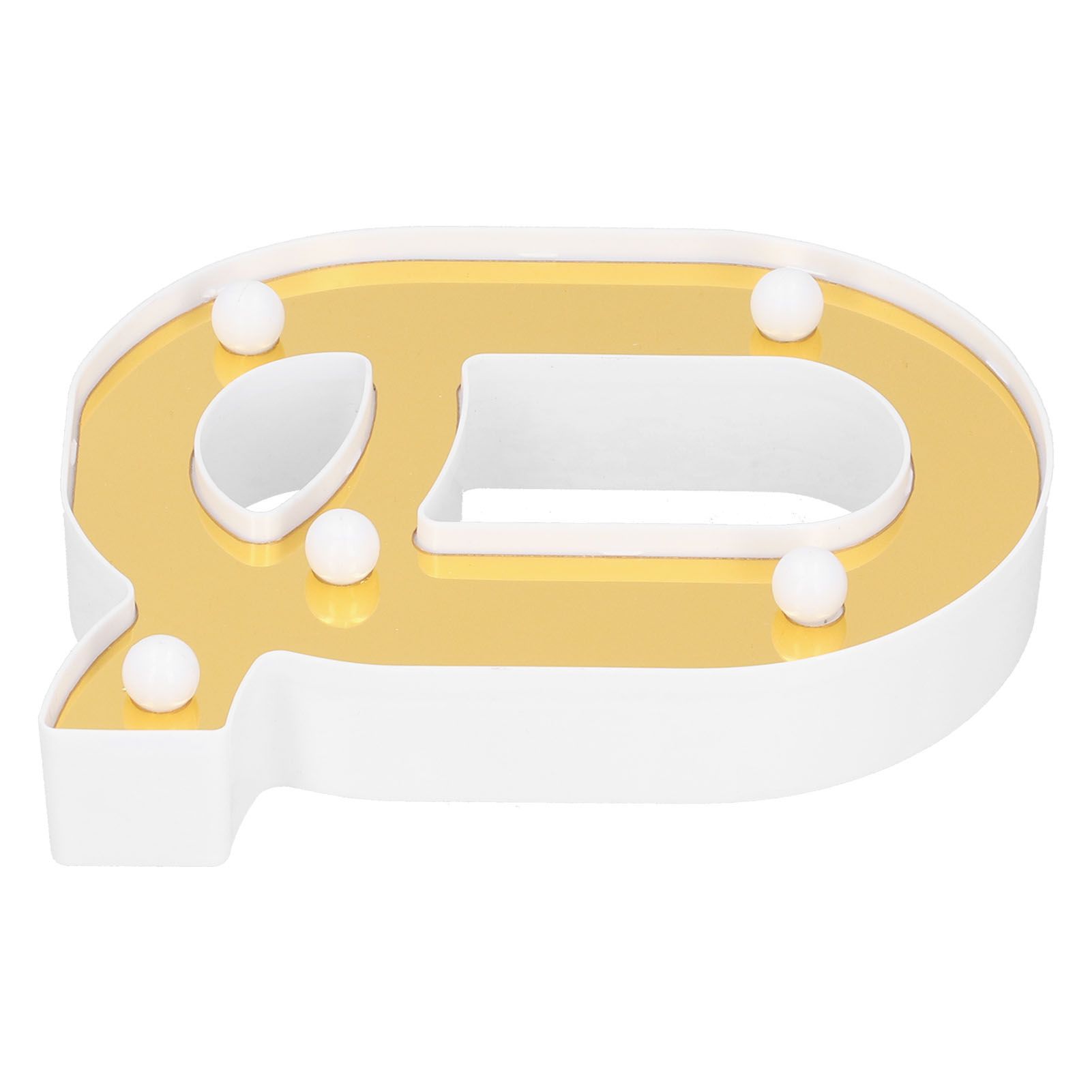 Gold Letter Q Sign Lamp LED Alphabet Decorative Lamp for Bedroom Wedding view 5