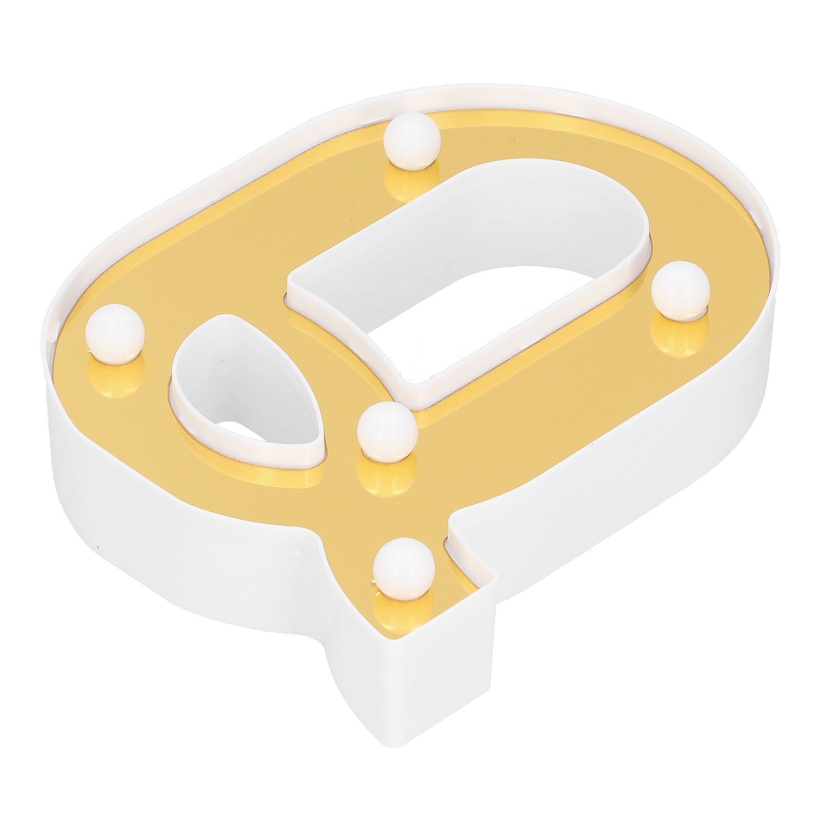 Gold Letter Q Sign Lamp LED Alphabet Decorative Lamp for Bedroom Wedding view 8