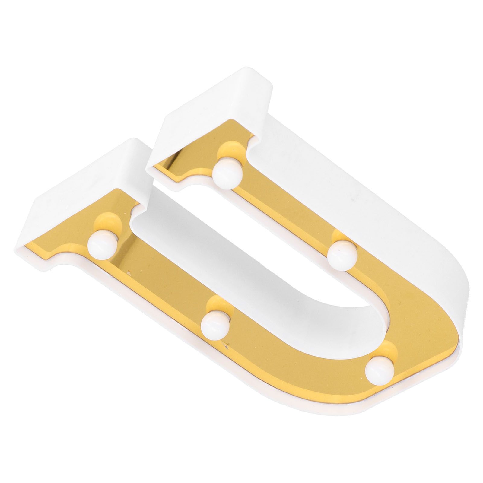 LED Lamp UShape Gold Alphabet Light for Wedding Proposal Birthday Party view 5
