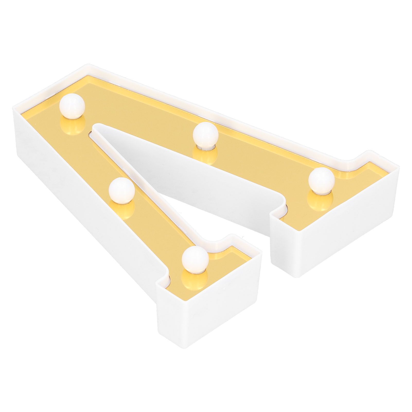 Gold LED Alphabet Lamp VShape Marriage Proposal Festival Party Decoration view 8