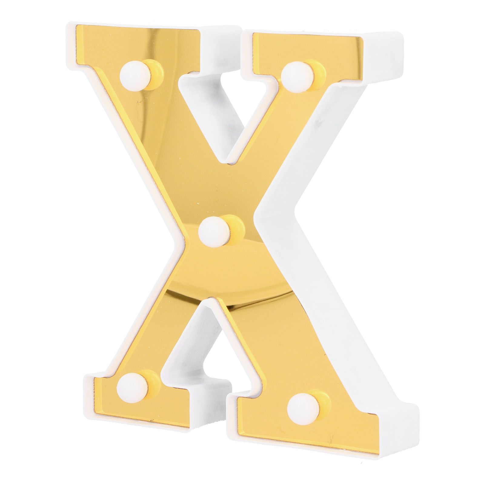 XShaped Lamp Unique English Alphabet Light Sign for Home Bar Cafe Decoration view 3