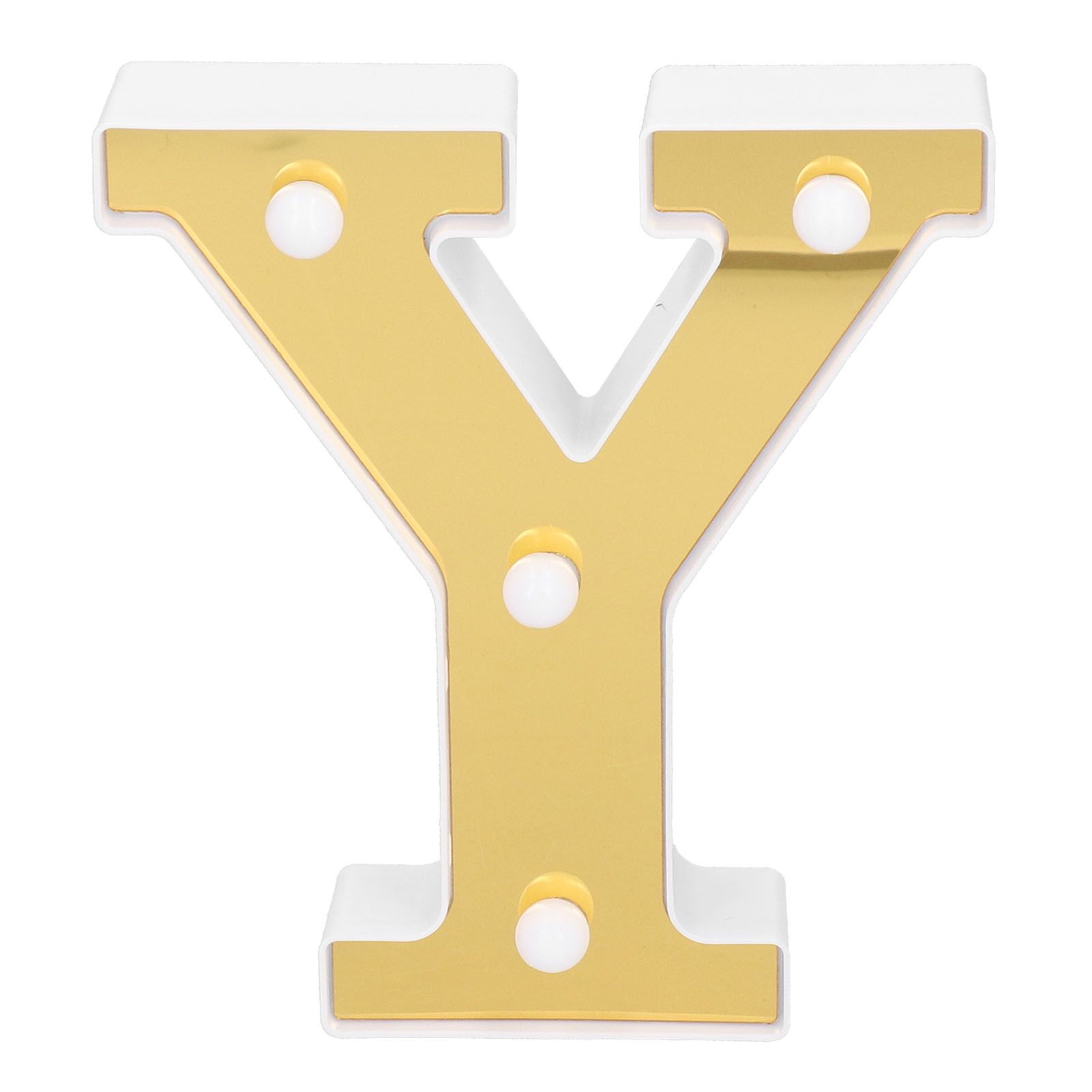 Gold YShape Alphabet Lamp Indoor Wedding Proposal Birthday Party Arrangement view 2