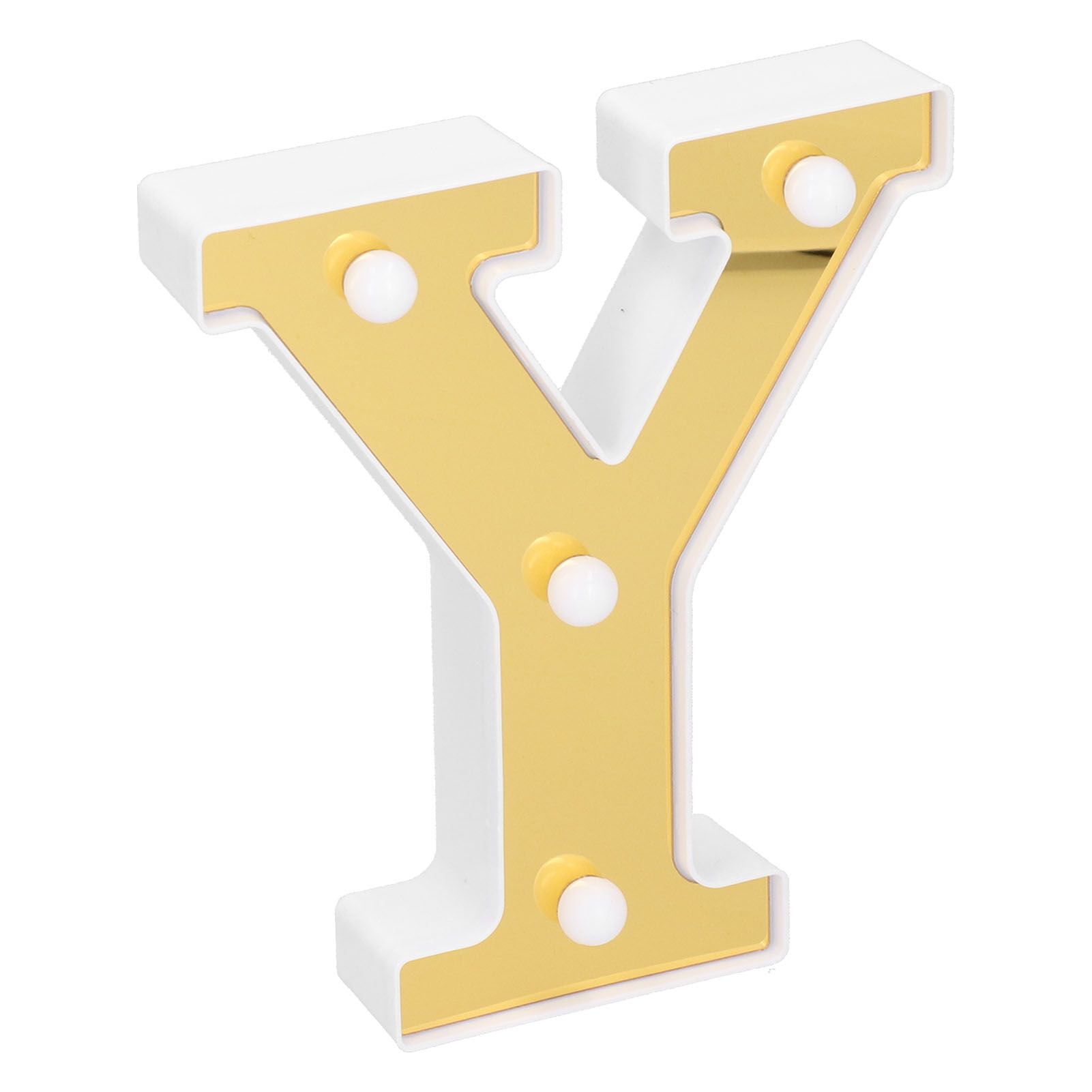 Gold YShape Alphabet Lamp Indoor Wedding Proposal Birthday Party Arrangement view 3