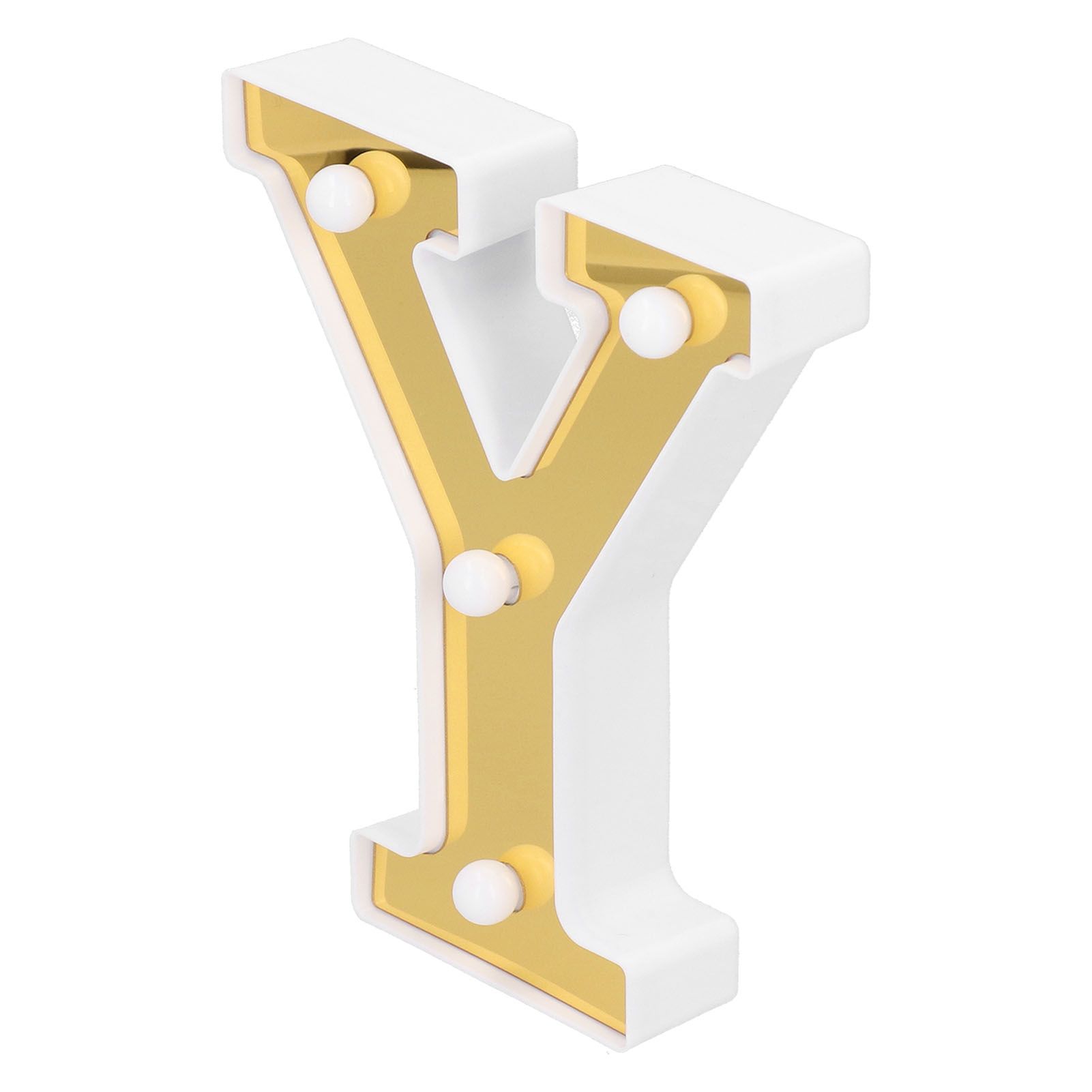 Gold YShape Alphabet Lamp Indoor Wedding Proposal Birthday Party Arrangement view 4
