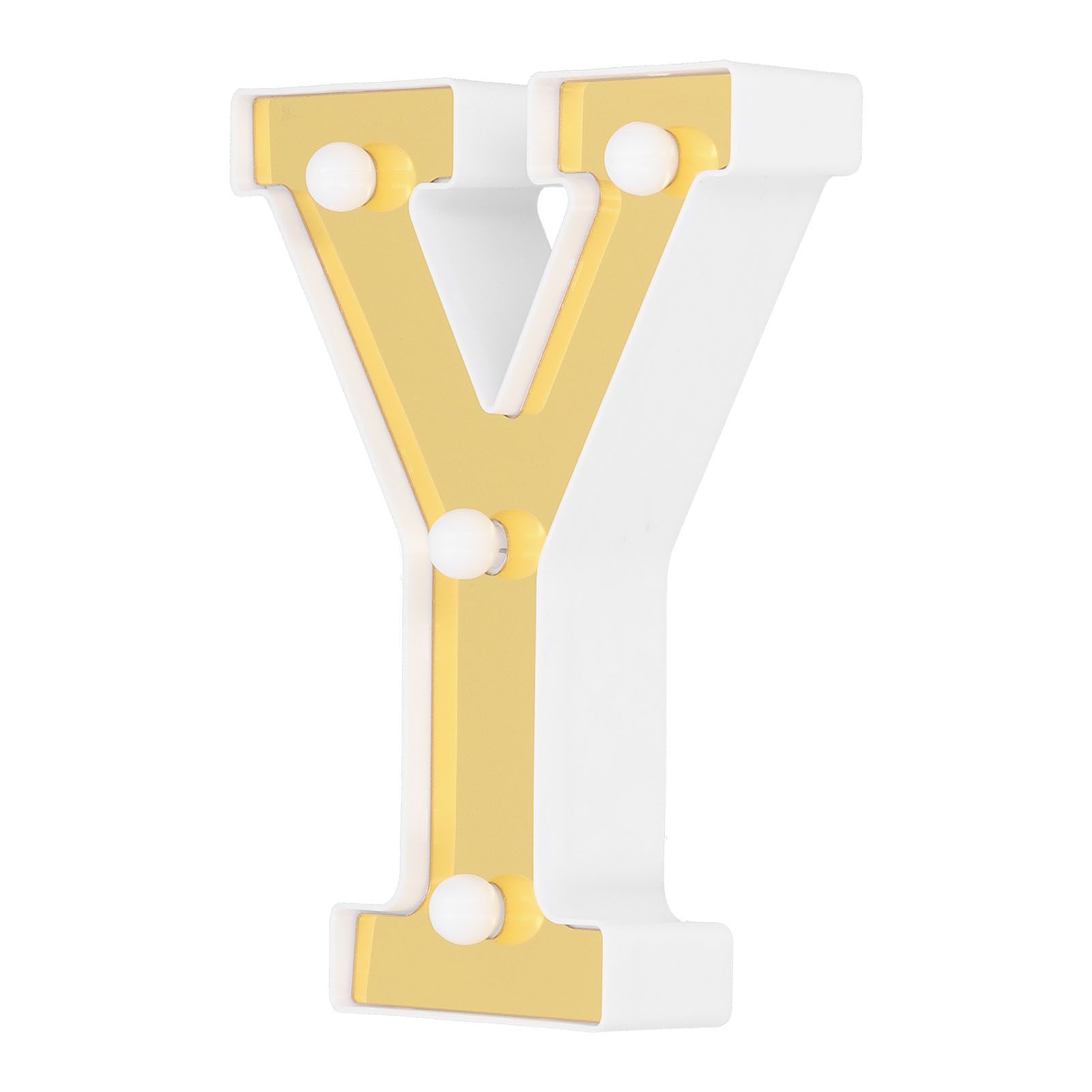 Gold YShape Alphabet Lamp Indoor Wedding Proposal Birthday Party Arrangement view 5