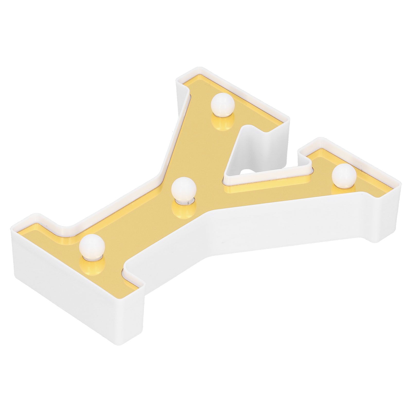 Gold YShape Alphabet Lamp Indoor Wedding Proposal Birthday Party Arrangement view 8