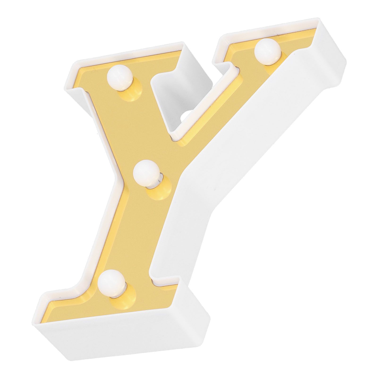 Gold YShape Alphabet Lamp Indoor Wedding Proposal Birthday Party Arrangement view 9
