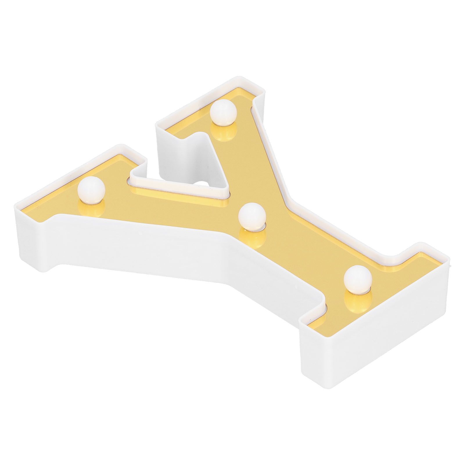 Gold YShape Alphabet Lamp Indoor Wedding Proposal Birthday Party Arrangement view 10