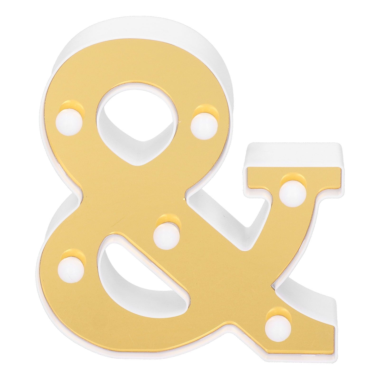 ＆ Shape LED Lamp Innovative Punctuation Sign Light for Marriage Proposal view 2
