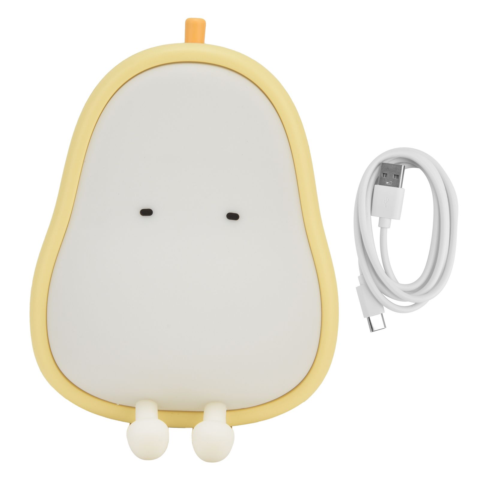 LED Night Light Cartoon Pear Shaped Nightlights Silicone Night Lamp Bedroom view 2