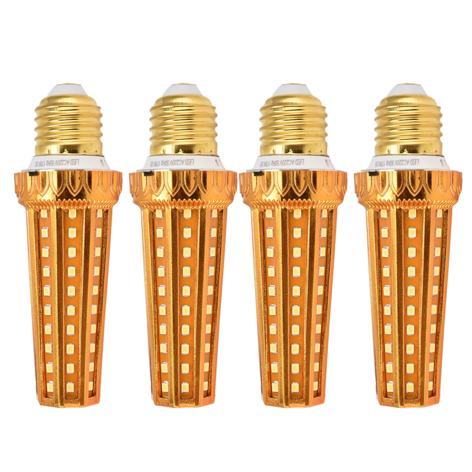 4Pcs LED Corn Light Bulb E27 17W 3200LM Bulb for Indoor Warehouse Basement