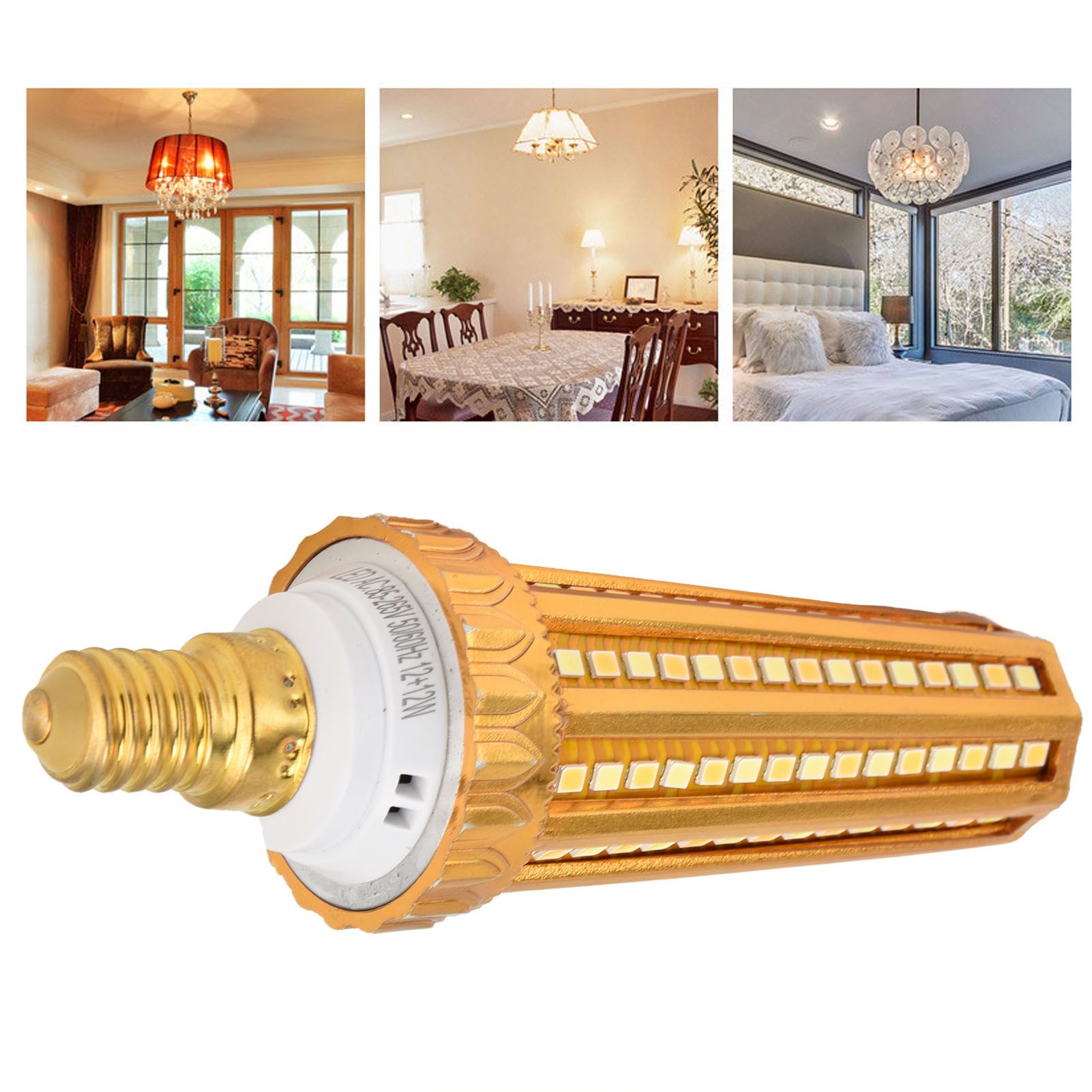 4Pcs E14 2835 LED Corn Bulb 3200LM 17W Light Bulb for Home Chandelier Table view 11
