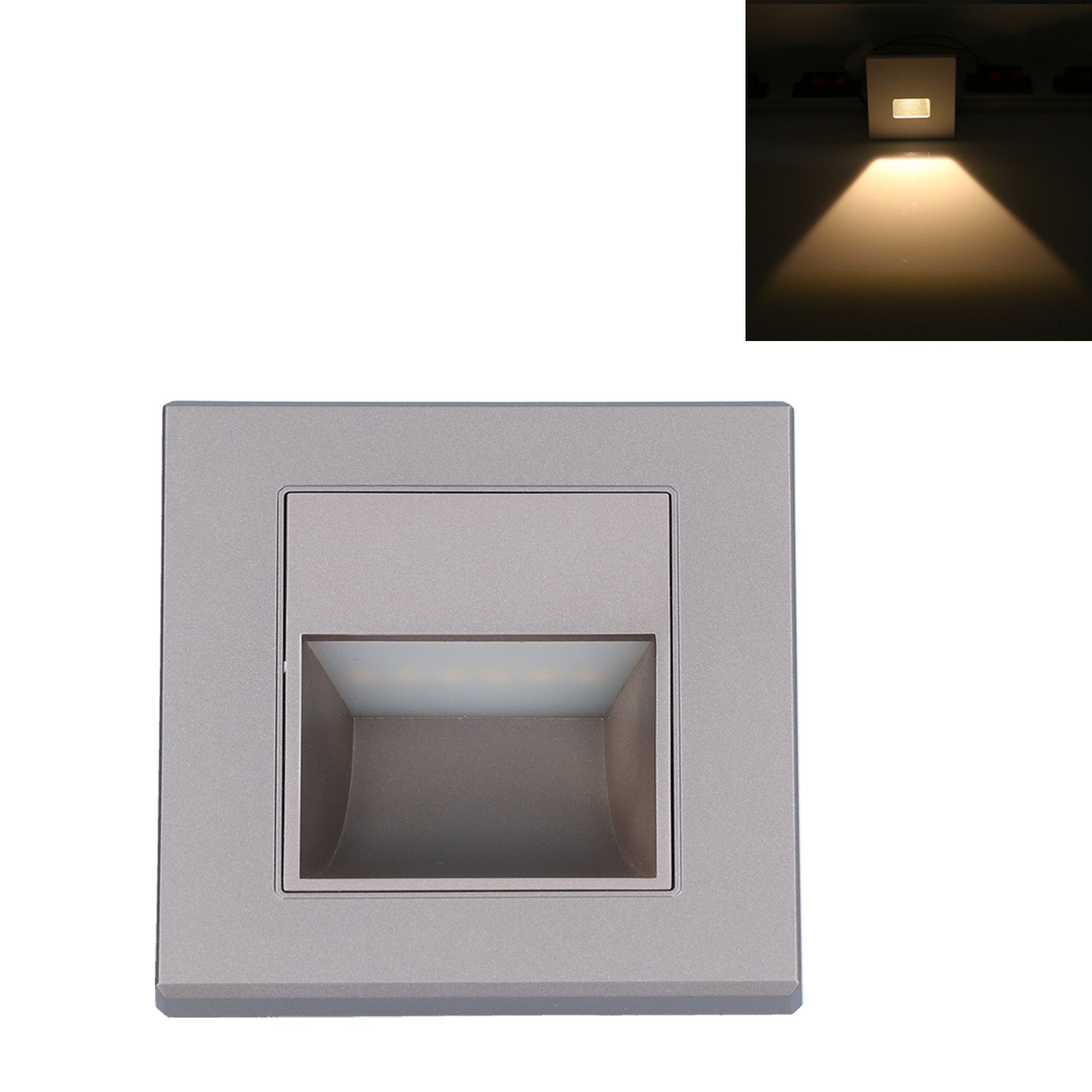 LED Step Lamp Recessed Stair Light for Stairway Corridor Lighting Warm White view 10
