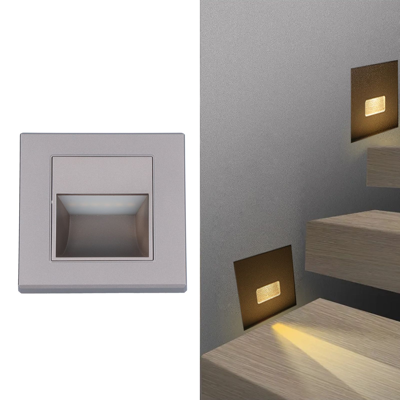 LED Step Lamp Recessed Stair Light for Stairway Corridor Lighting Warm White view 11