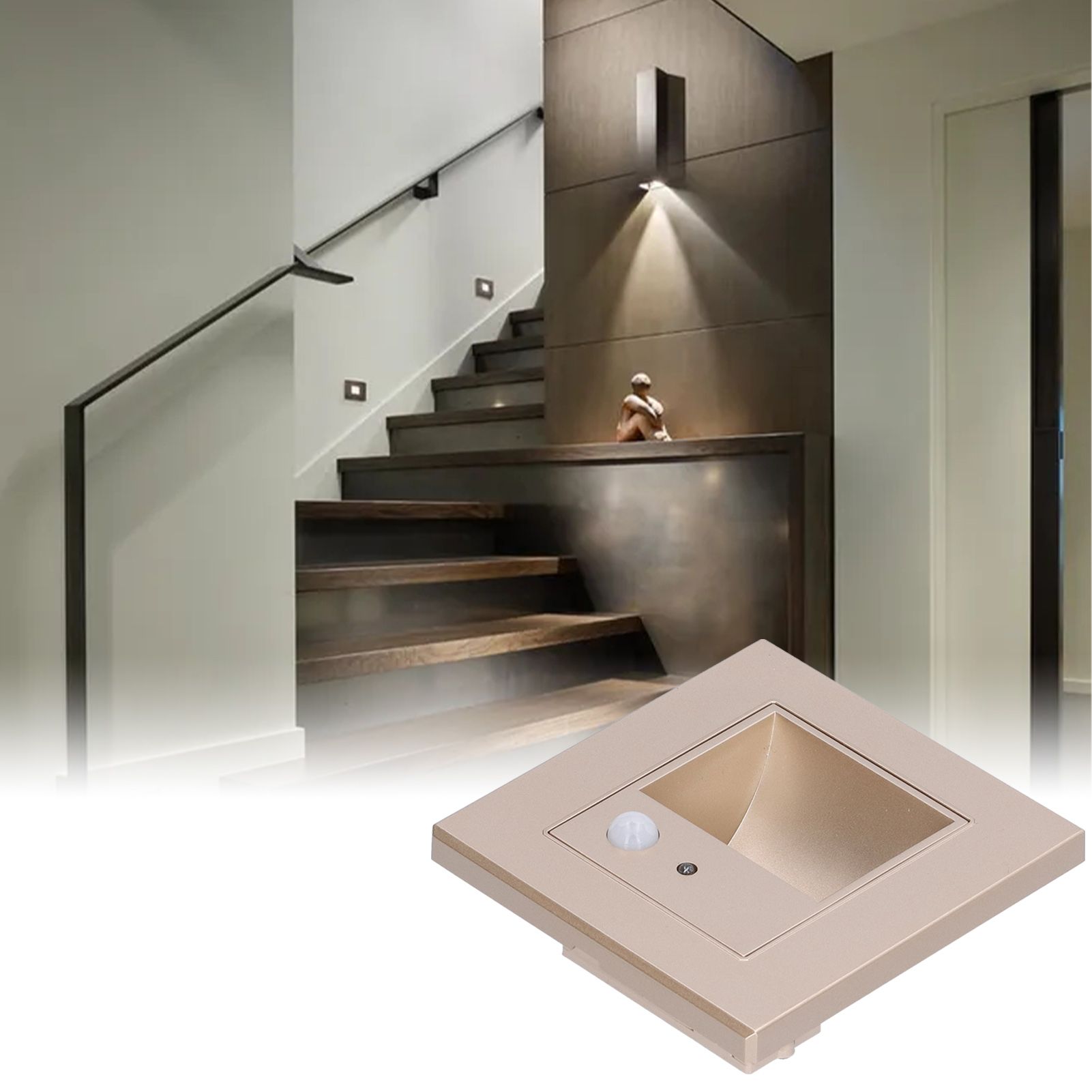 LED Stairs Step Light Embedded Human Body Induction Lamp Pathway Street Light view 11