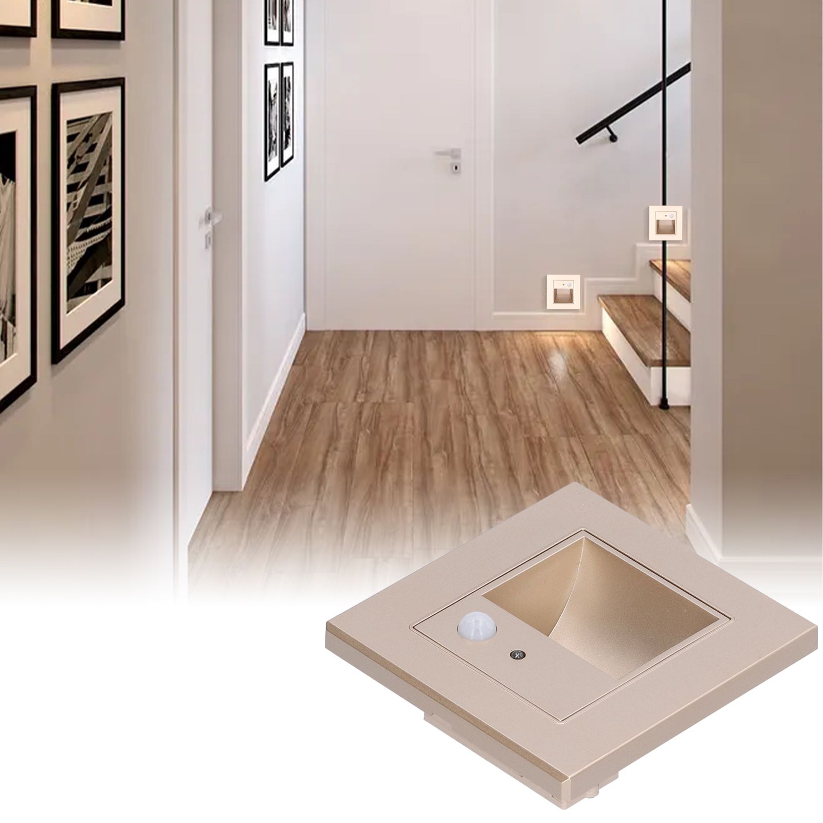 LED Stairs Step Light Embedded Human Body Induction Lamp Pathway Street Light view 12